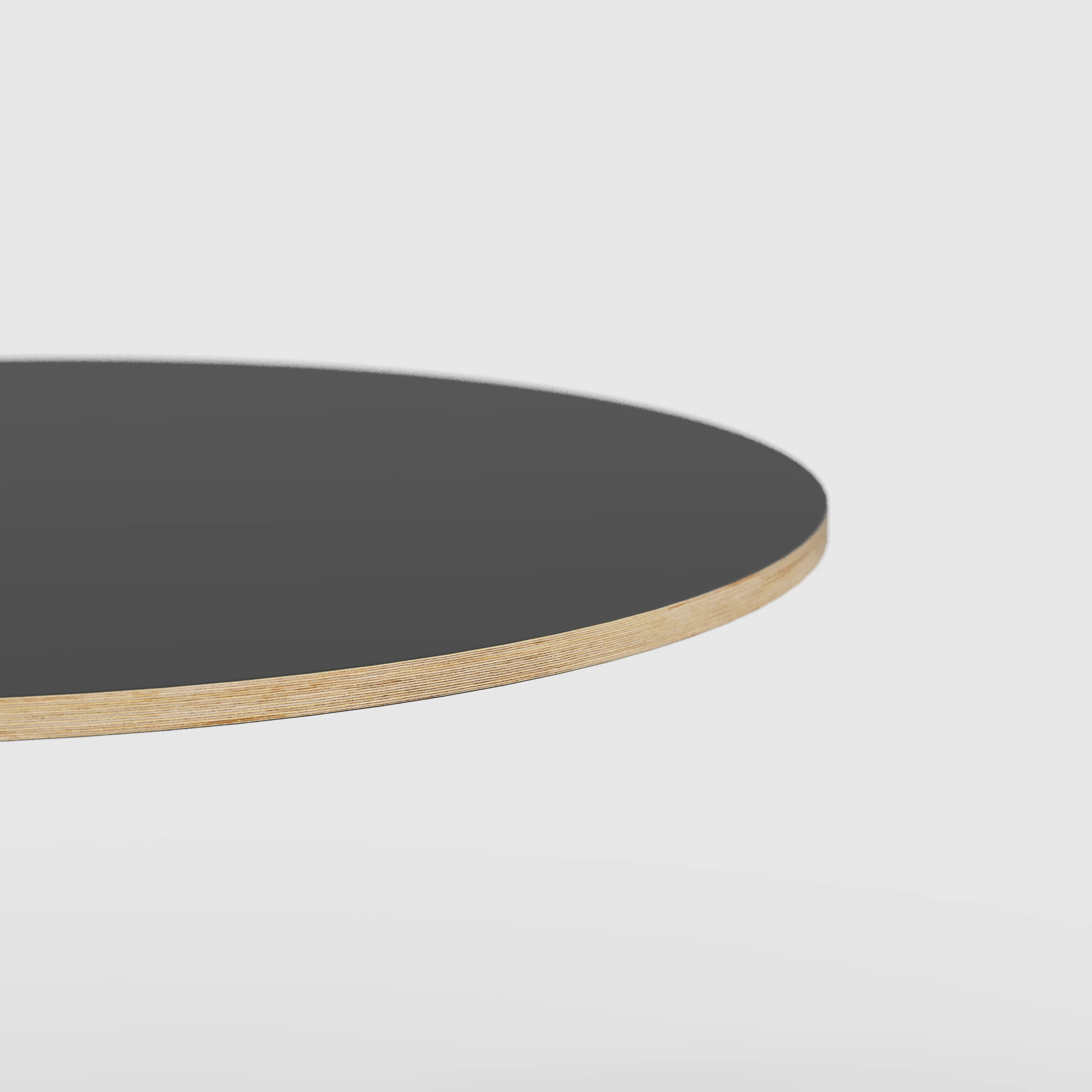 Plywood Round Tabletop - Formica Diamond Black - 800(dia) - Image 3