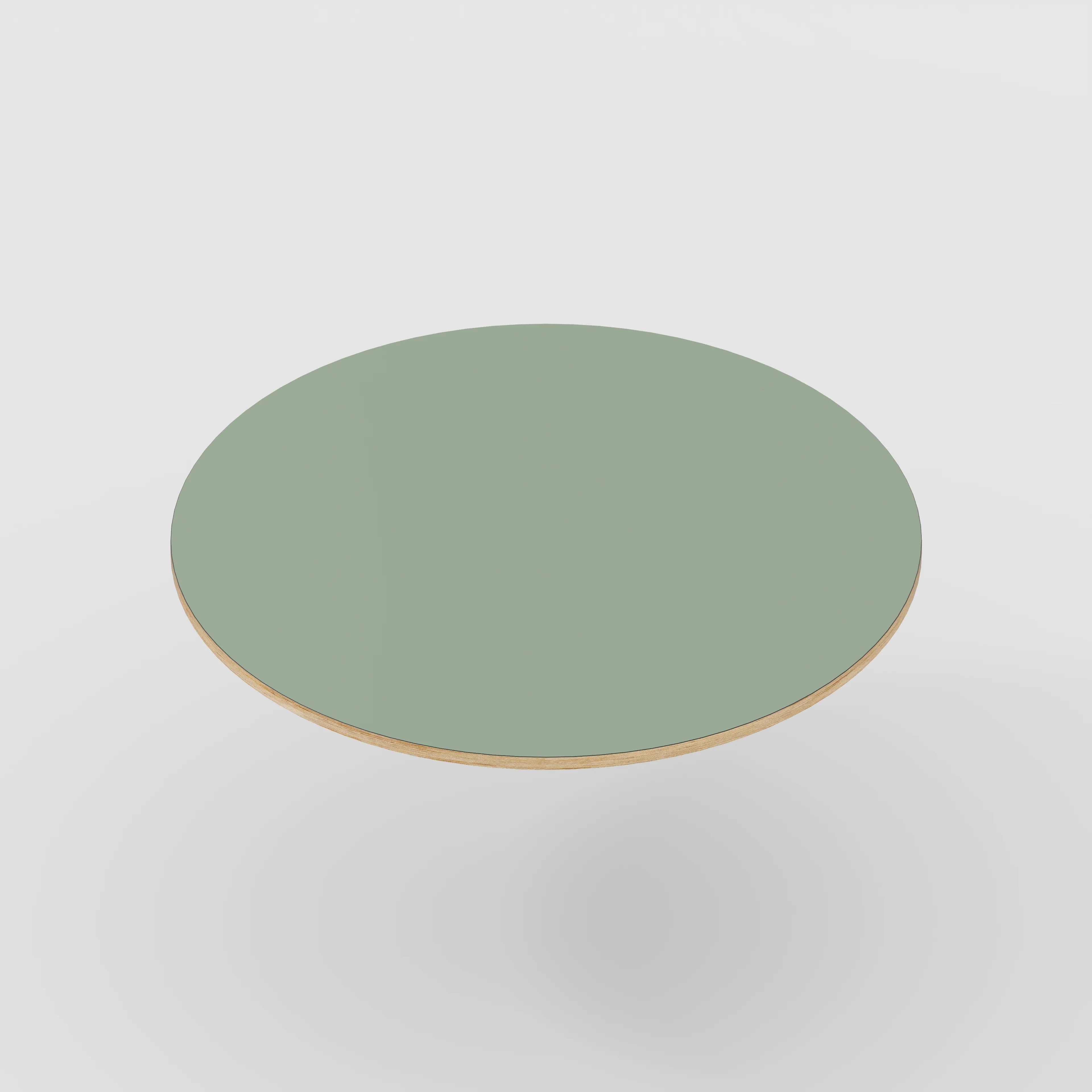 Plywood Round Tabletop - Formica Green Slate - 1200(dia) - Image 4