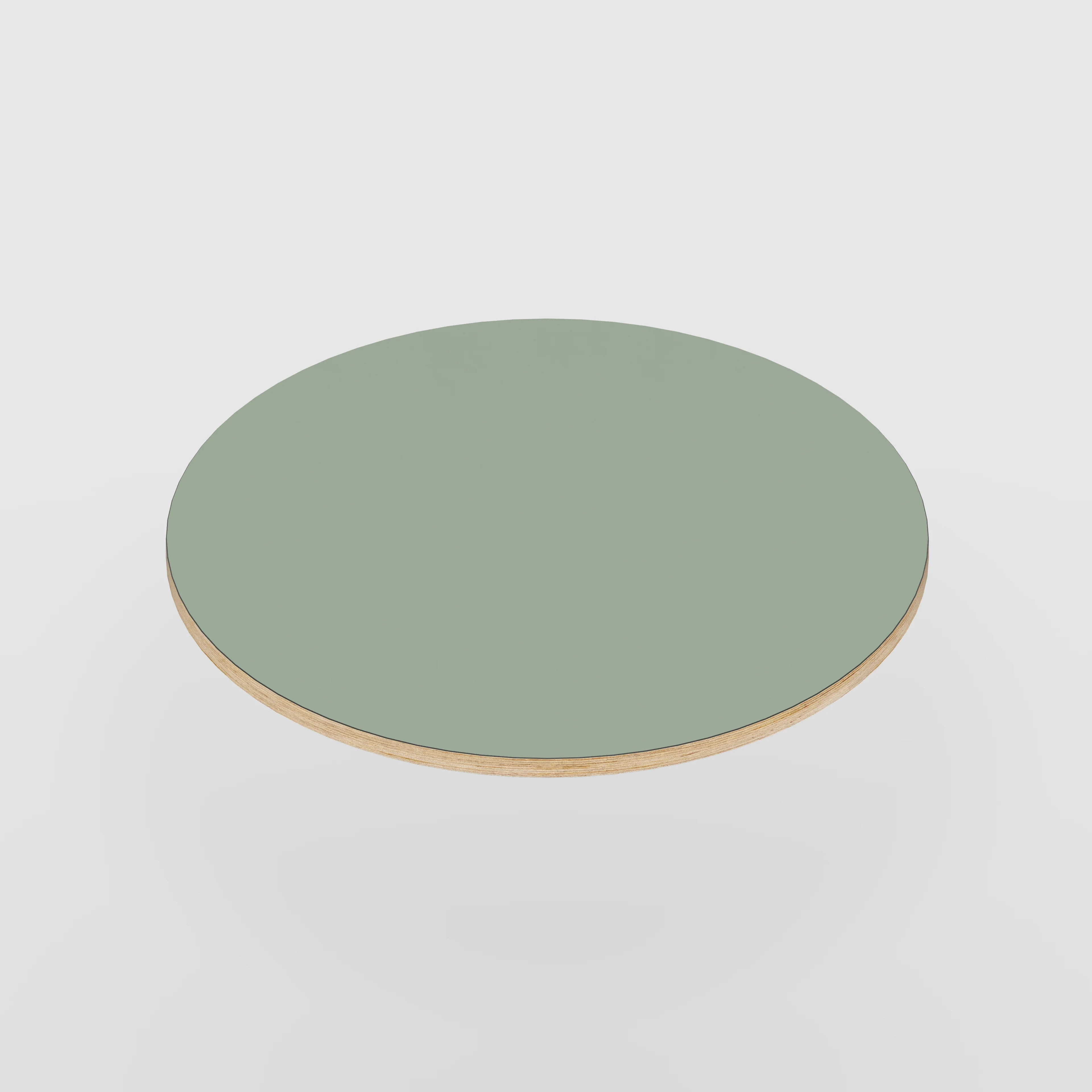 Plywood Round Tabletop - Formica Green Slate - 800(dia) - Image 4