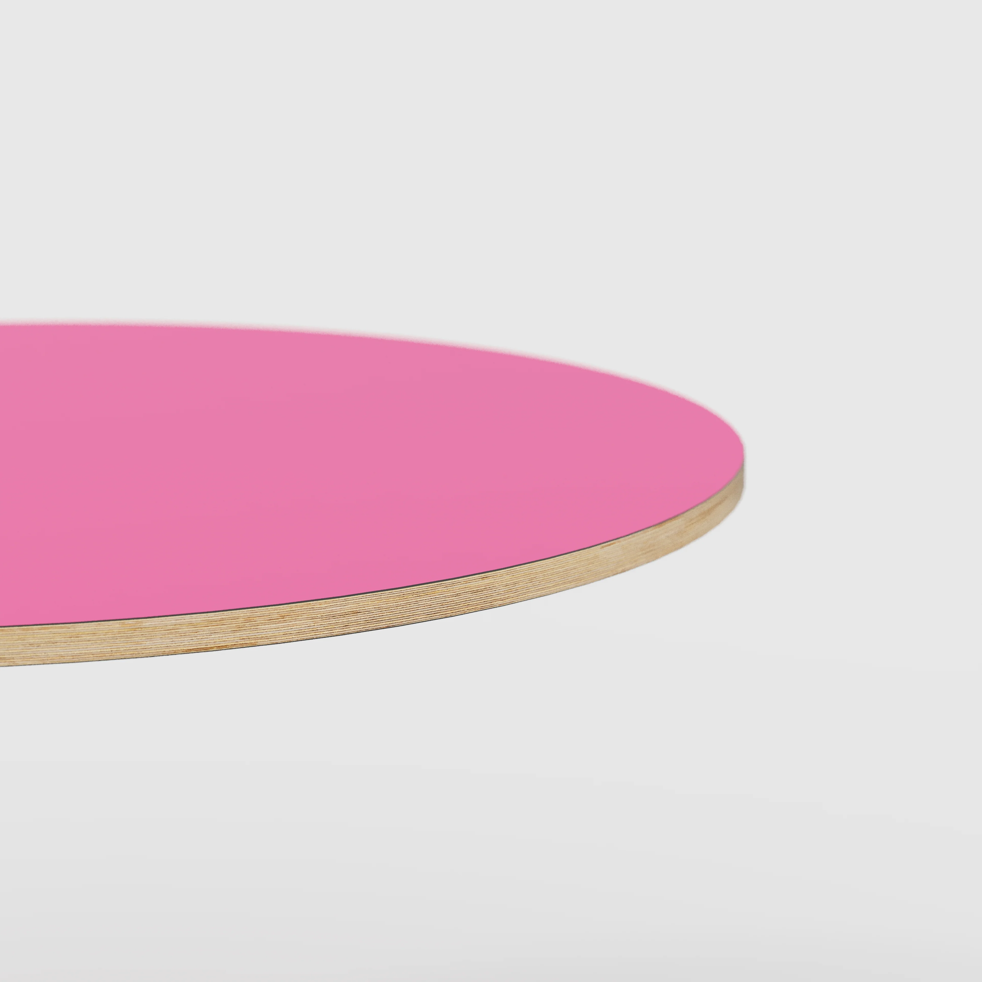 Plywood Round Tabletop - Formica Juicy Pink - 800(dia) - Image 3