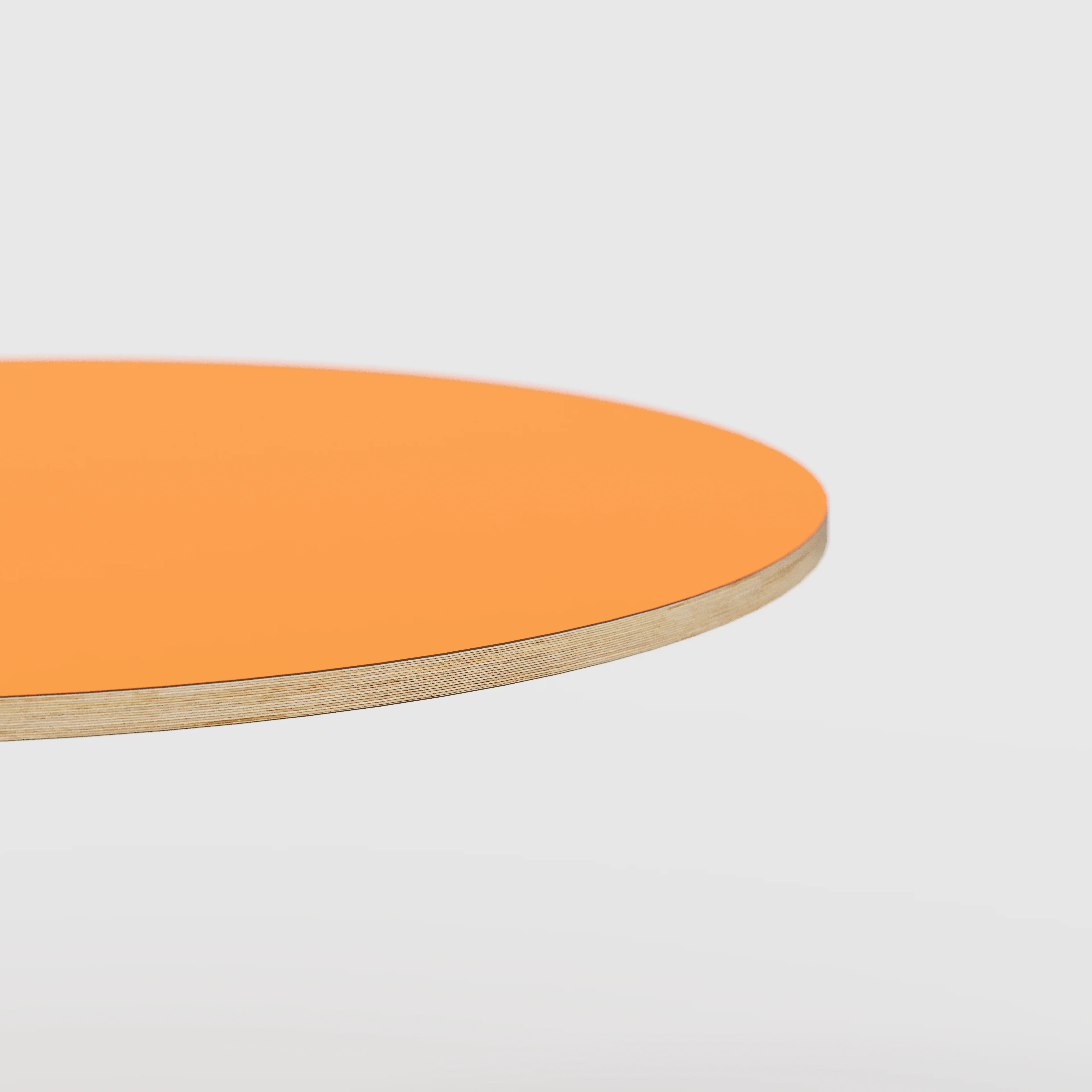 Plywood Round Tabletop - Formica Levante Orange - 1200(dia) - Image 3