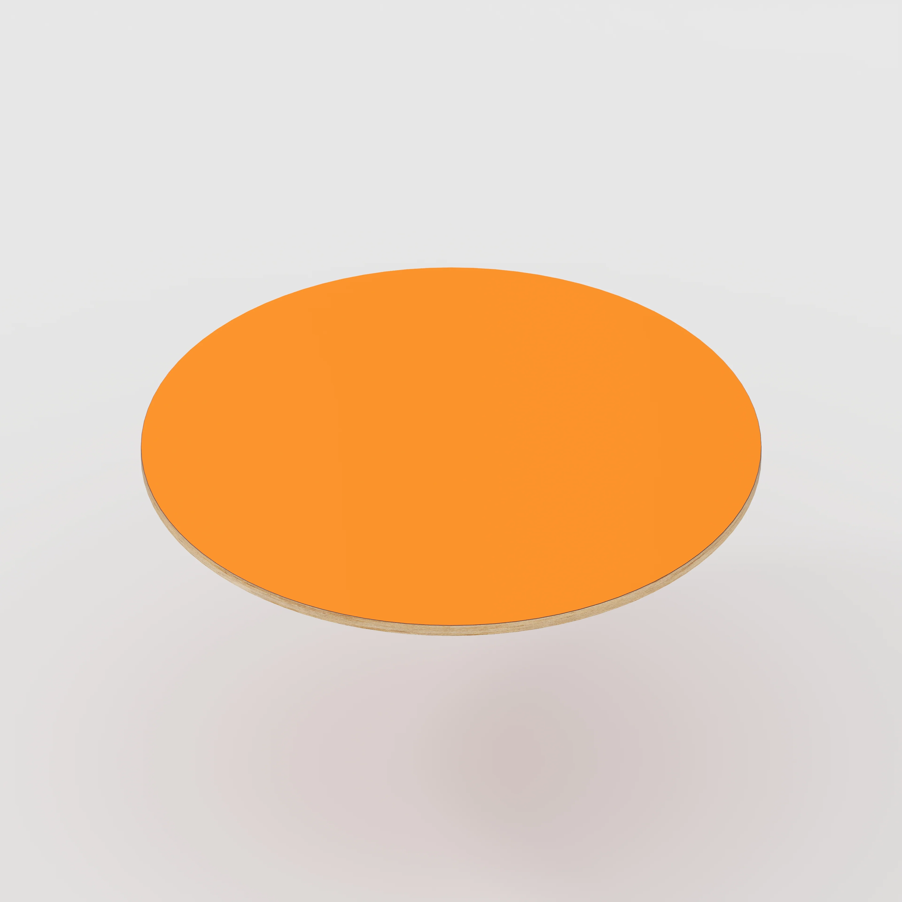 Plywood Round Tabletop - Formica Levante Orange - 1200(dia) - Image 4