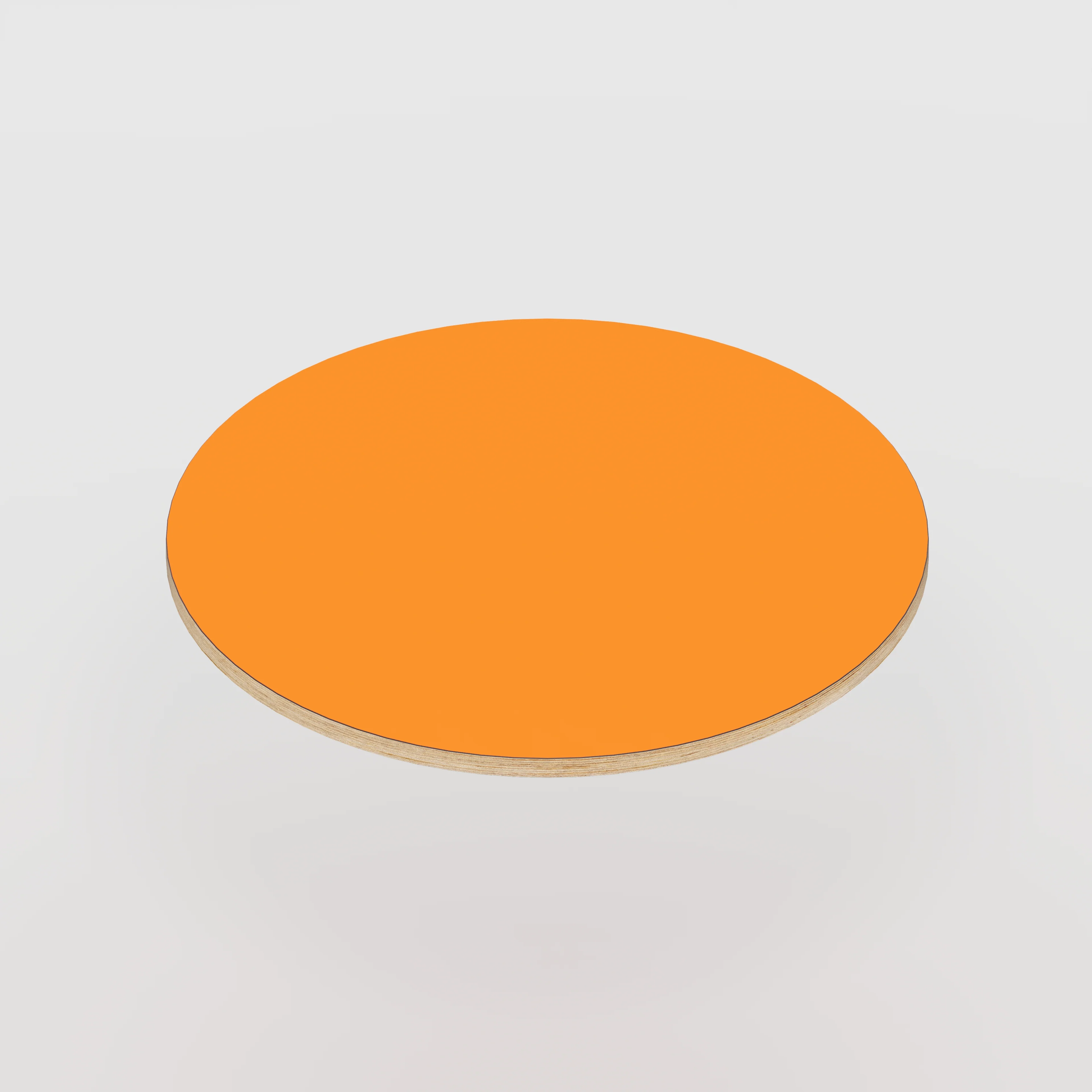 Plywood Round Tabletop - Formica Levante Orange - 800(dia) - Image 4