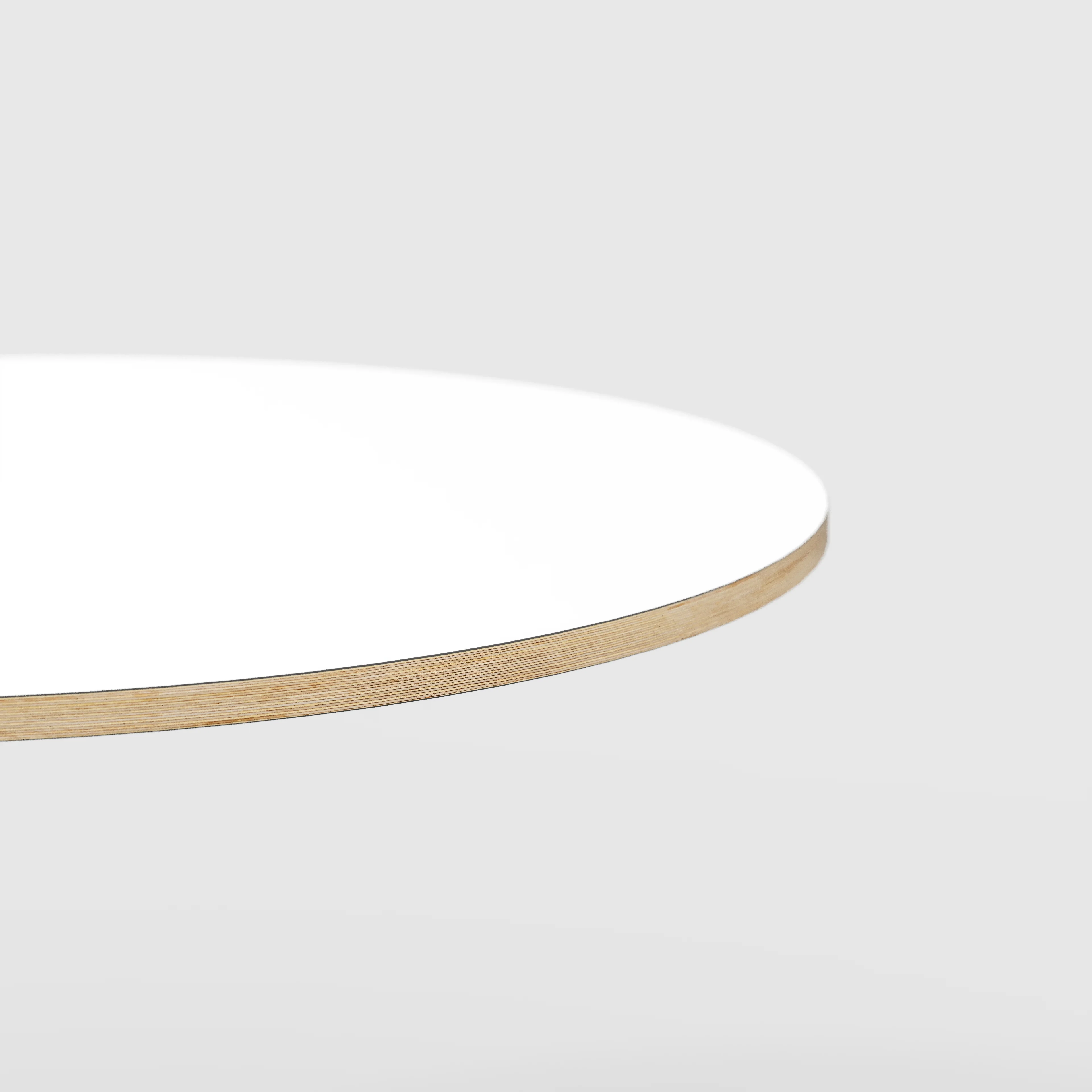 Plywood Round Tabletop - Formica White - 1200(dia) - Image 3