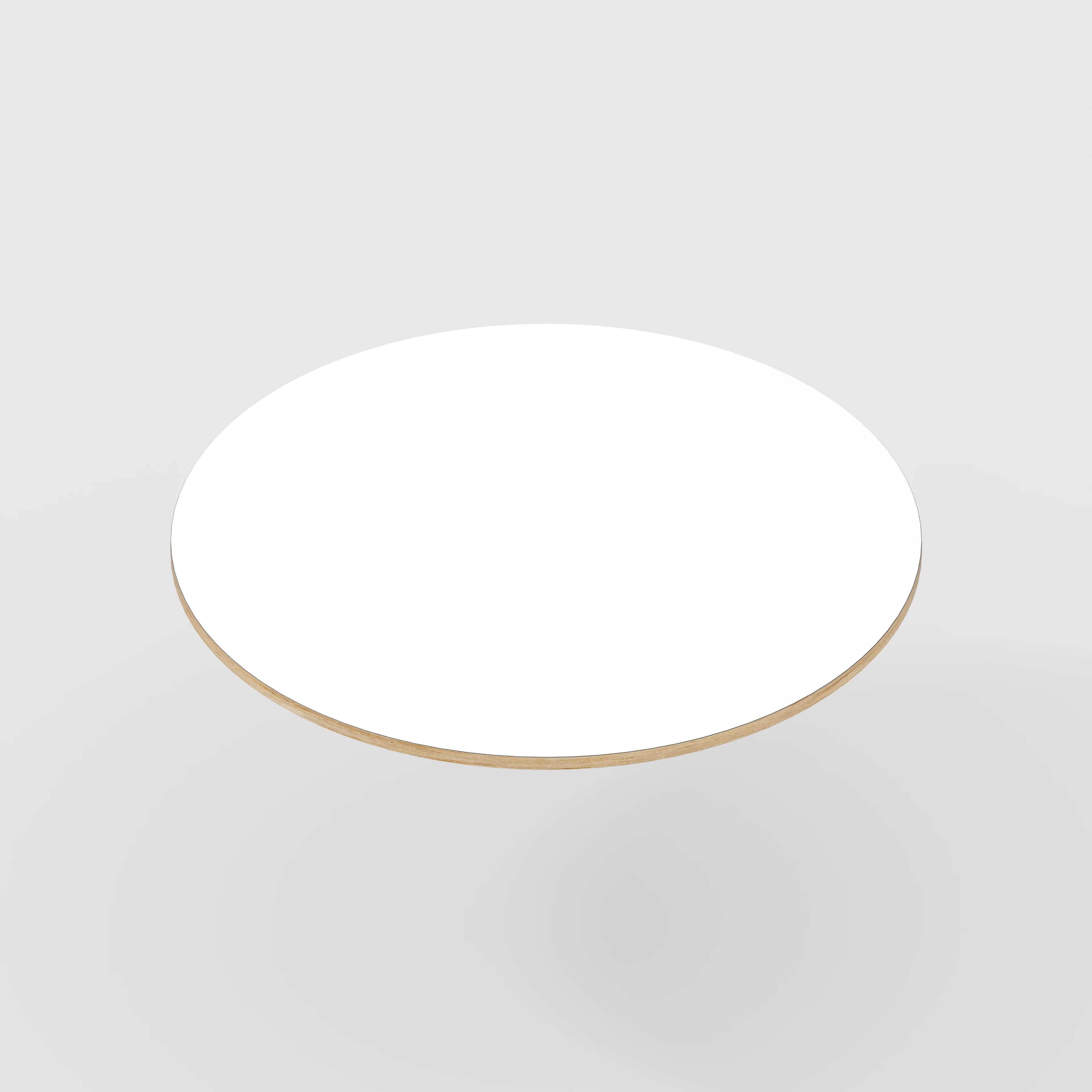 Plywood Round Tabletop - Formica White - 1200(dia) - Image 4