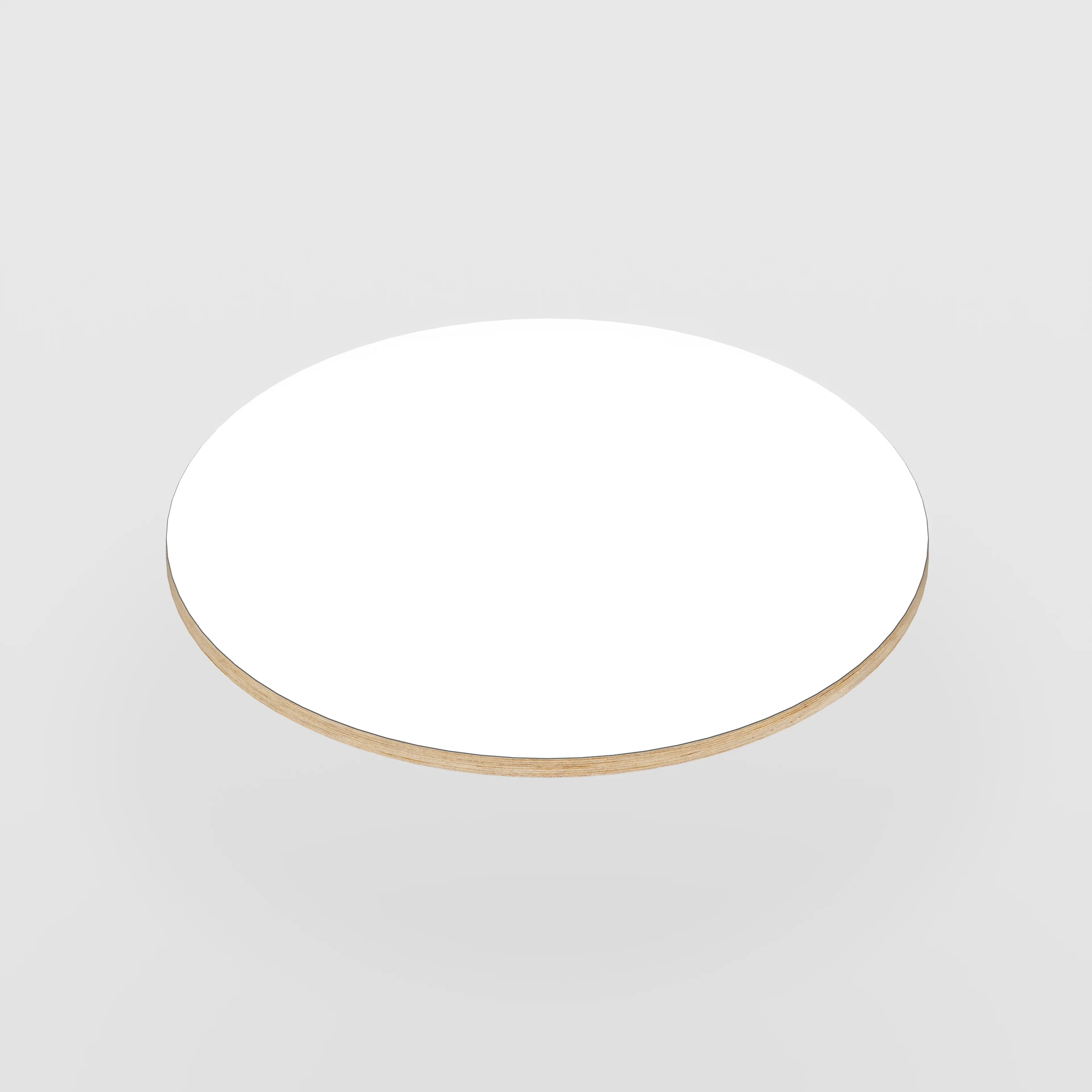 Plywood Round Tabletop - Formica White - 800(dia) - Image 4