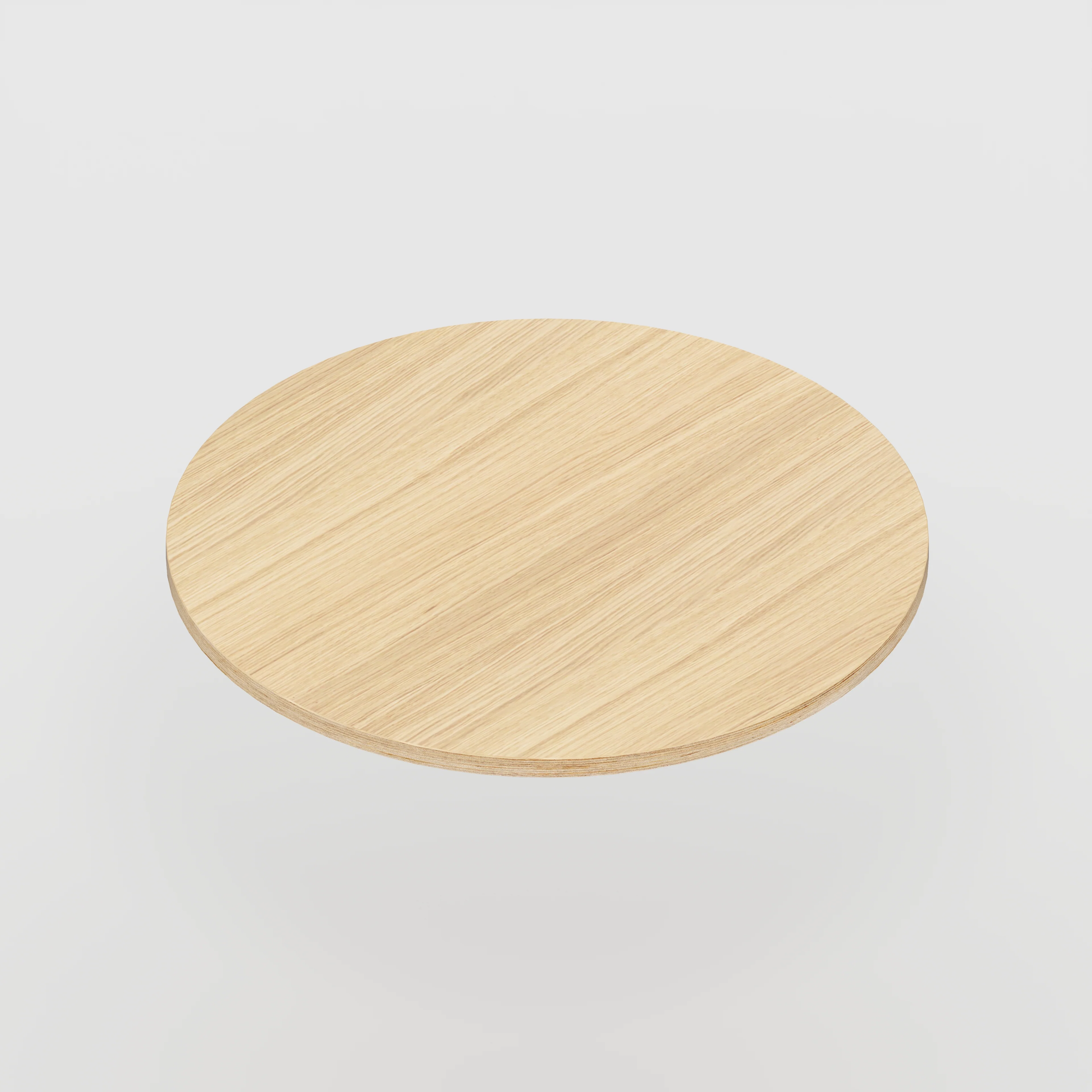 Plywood Round Tabletop - Plywood Oak - 800(dia) - Image 4