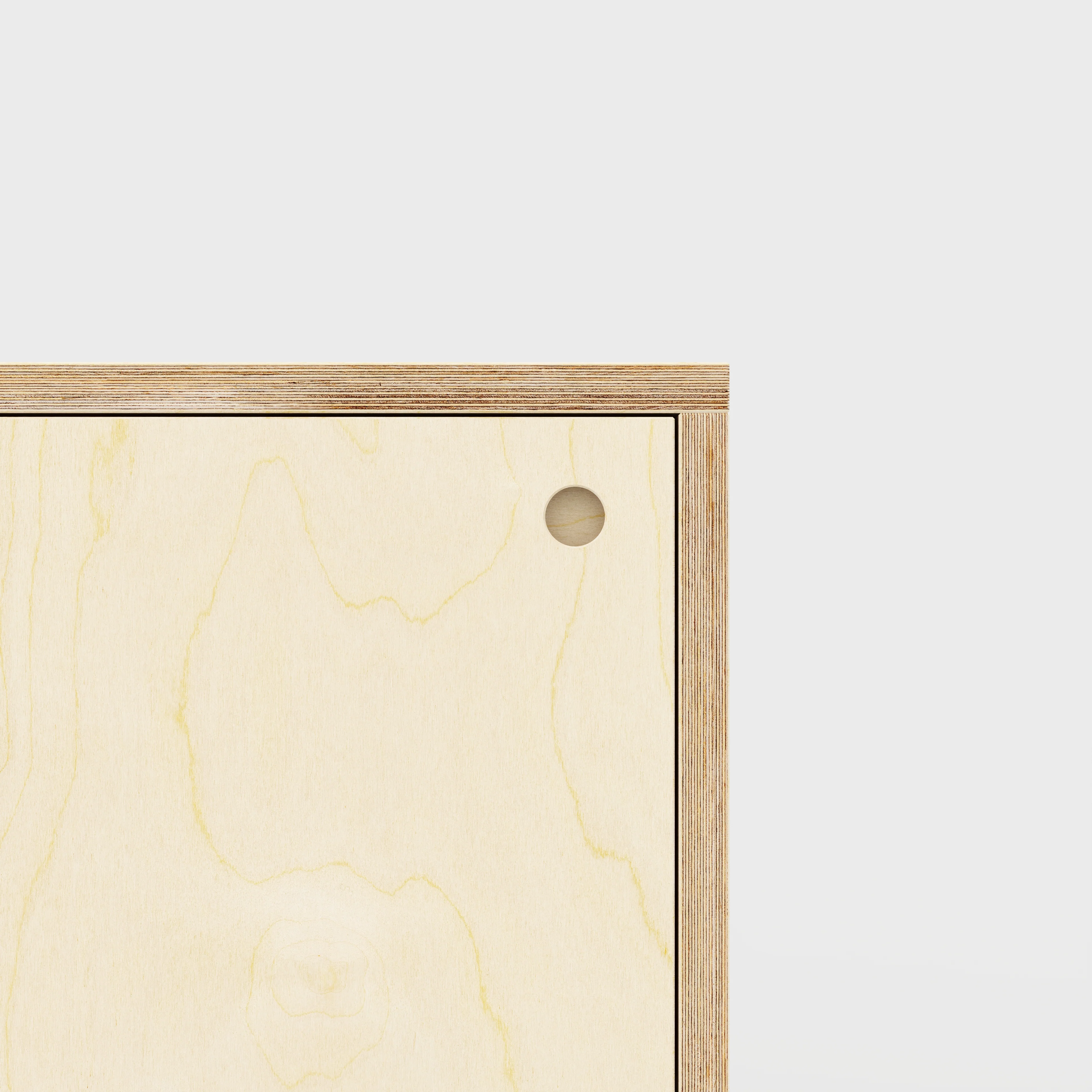 Plywood Storage with Doors - Plywood Birch - 400(w) x 600(d) x 750(h) - Image 3