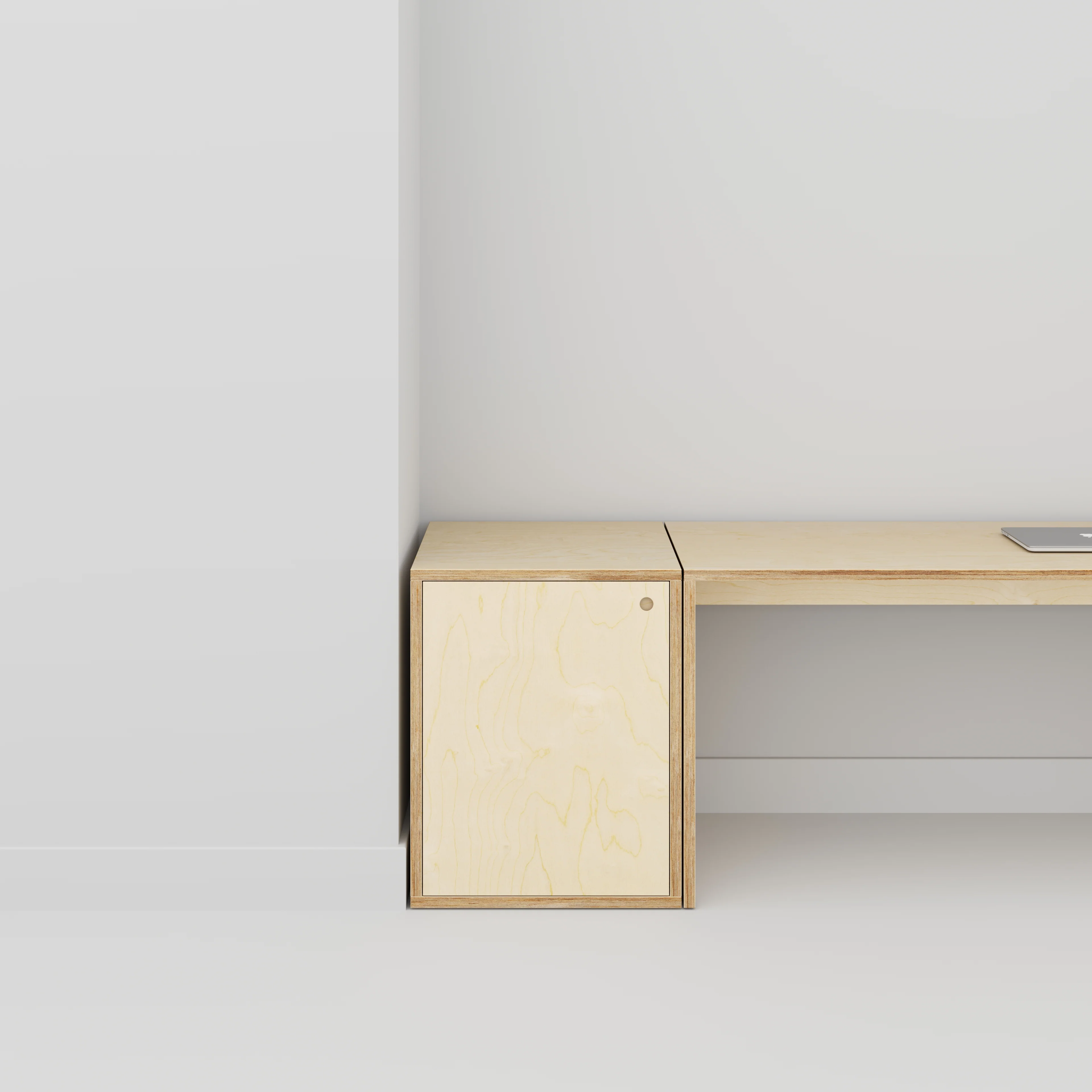Plywood Storage with Doors - Plywood Birch - 600(w) x 600(d) x 750(h) - Image 2