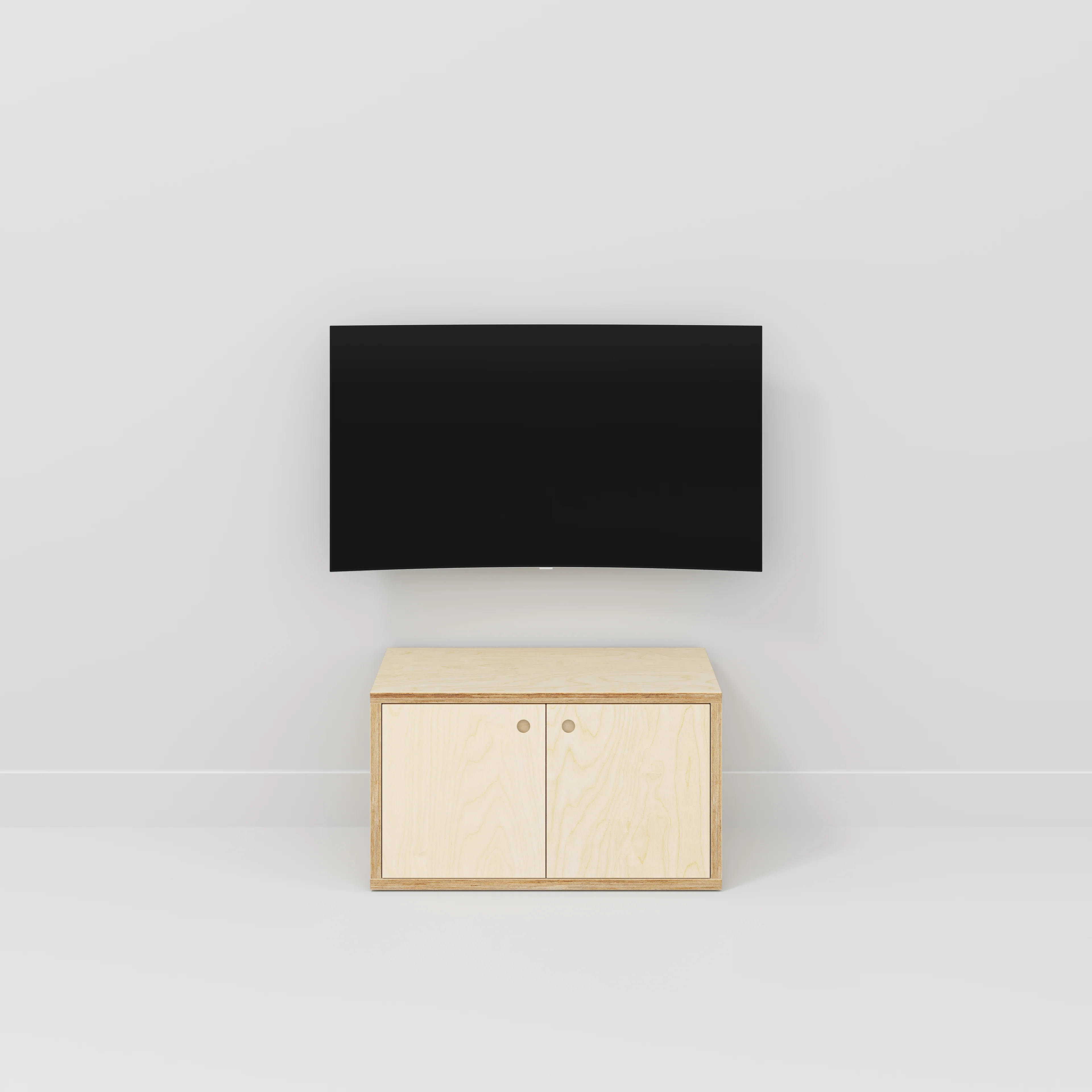 Plywood Storage with Doors - Plywood Birch - 800(w) x 400(d) x 450(h) - Image 2