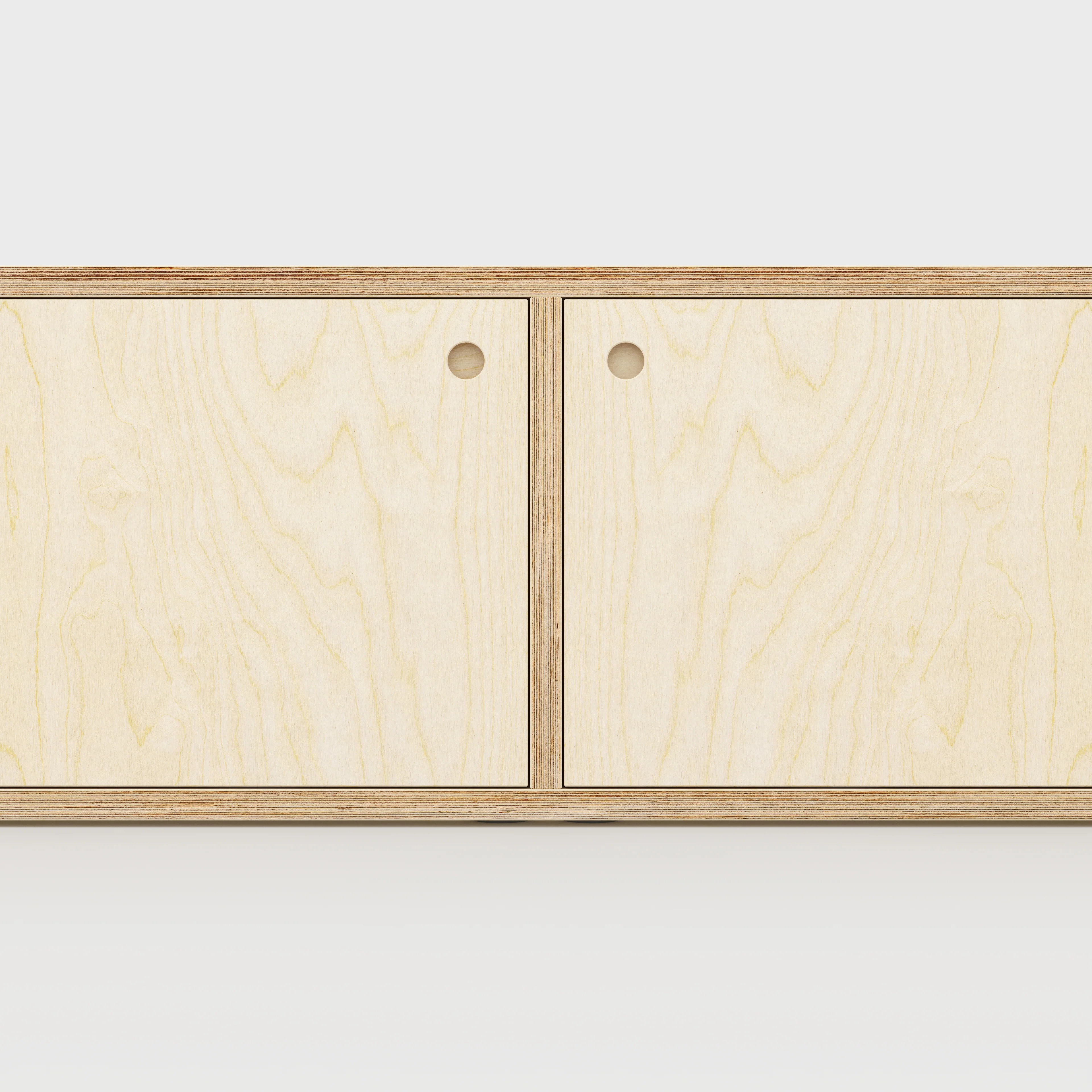 Plywood Storage with Doors - Plywood Birch - 800(w) x 400(d) x 450(h) - Image 4