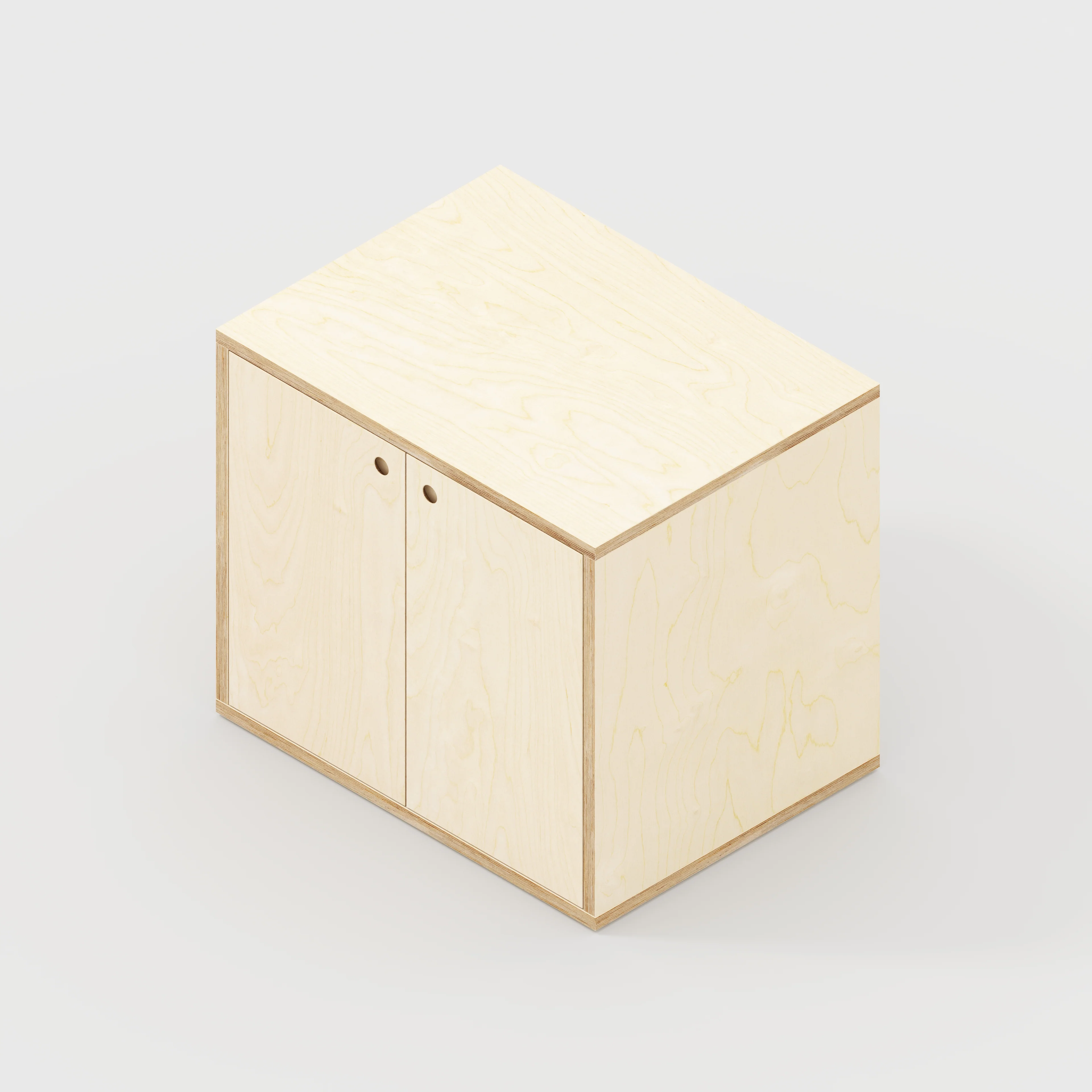 Plywood Storage with Doors - Plywood Birch - 800(w) x 600(d) x 750(h) - Image 4