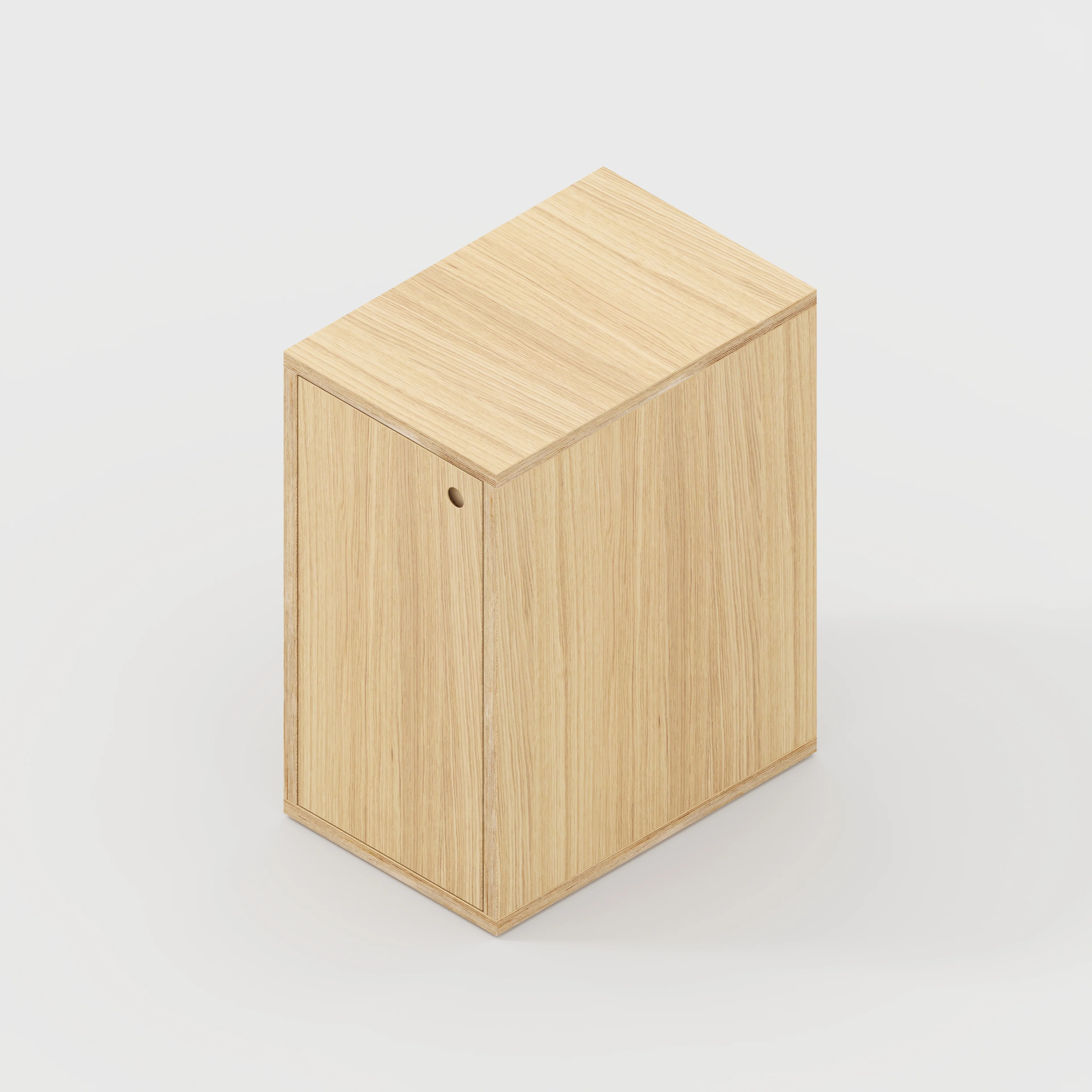Plywood Storage with Doors - Plywood Oak - 400(w) x 600(d) x 750(h) - Image 4