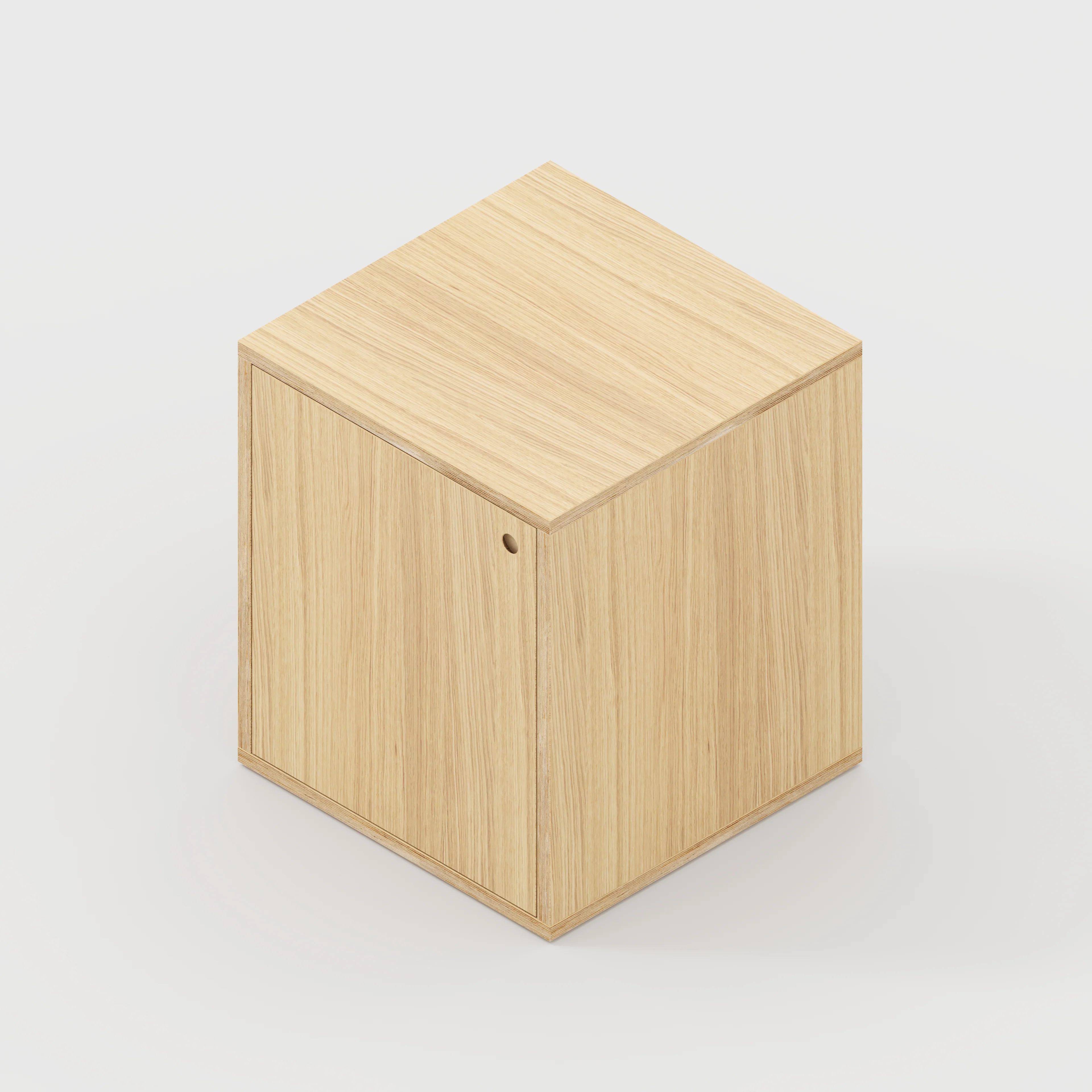 Plywood Storage with Doors - Plywood Oak - 600(w) x 600(d) x 750(h) - Image 4