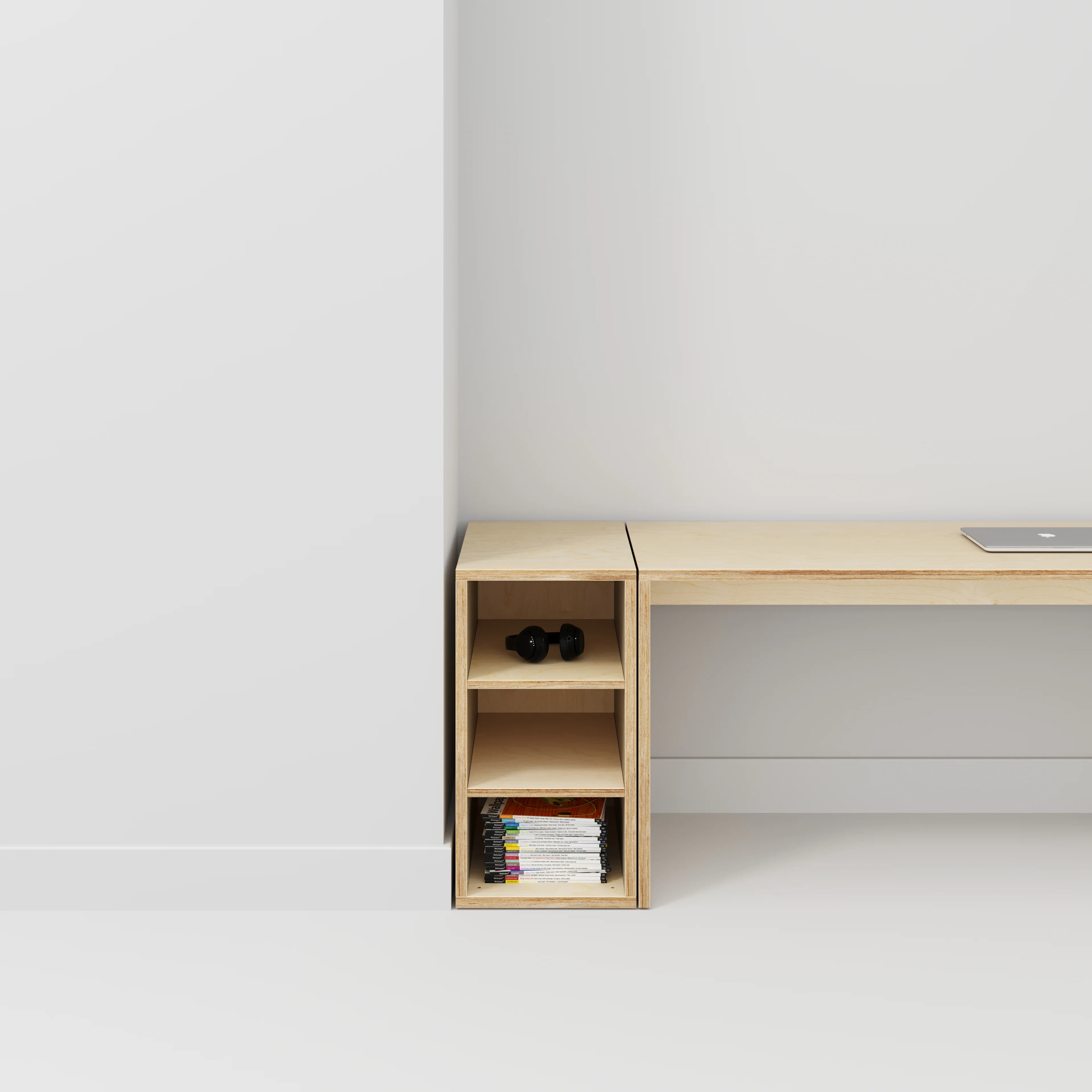 Plywood Storage with Shelves - Plywood Birch - 400(w) x 600(d) x 750(h) - Image 2