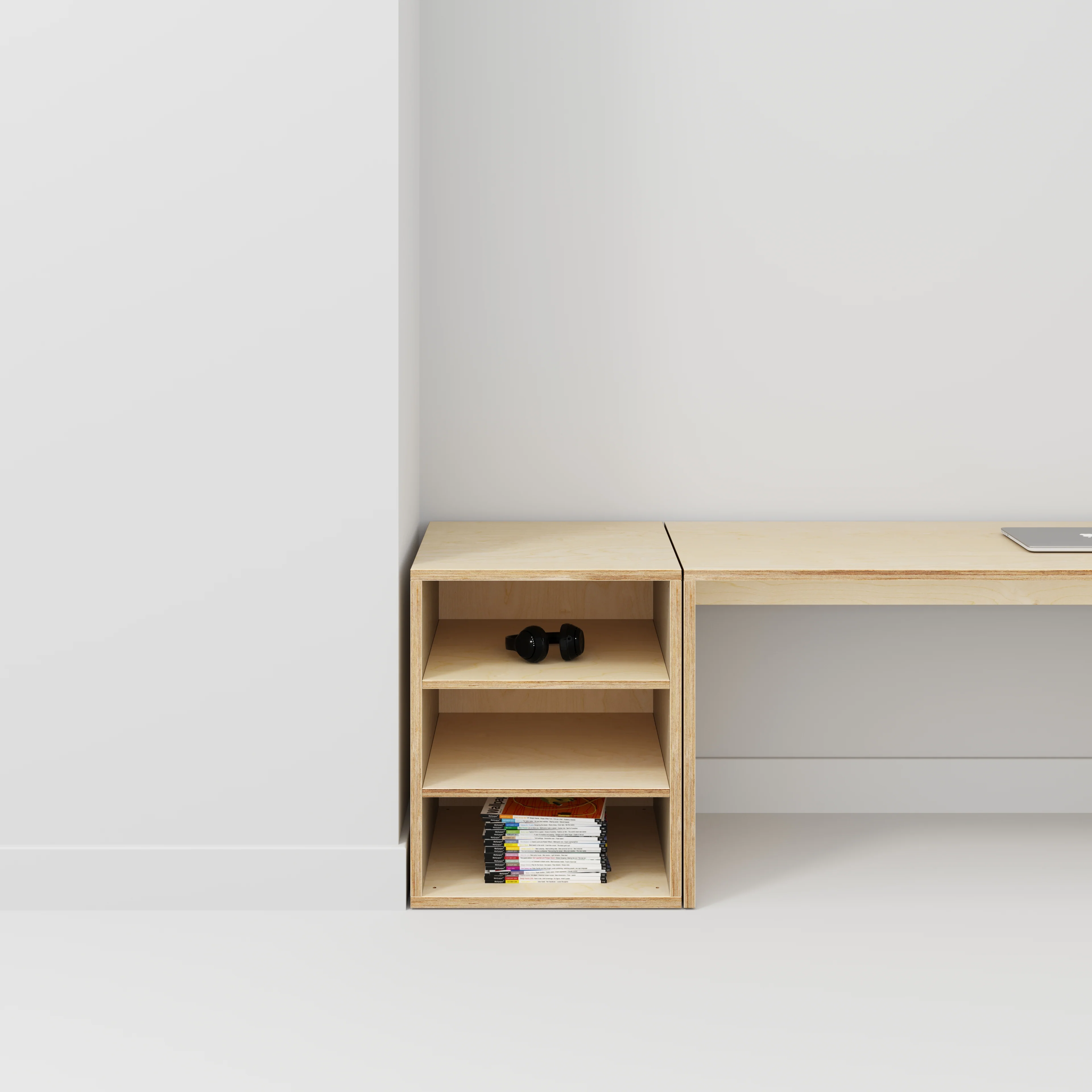 Plywood Storage with Shelves - Plywood Birch - 600(w) x 600(d) x 750(h) - Image 2