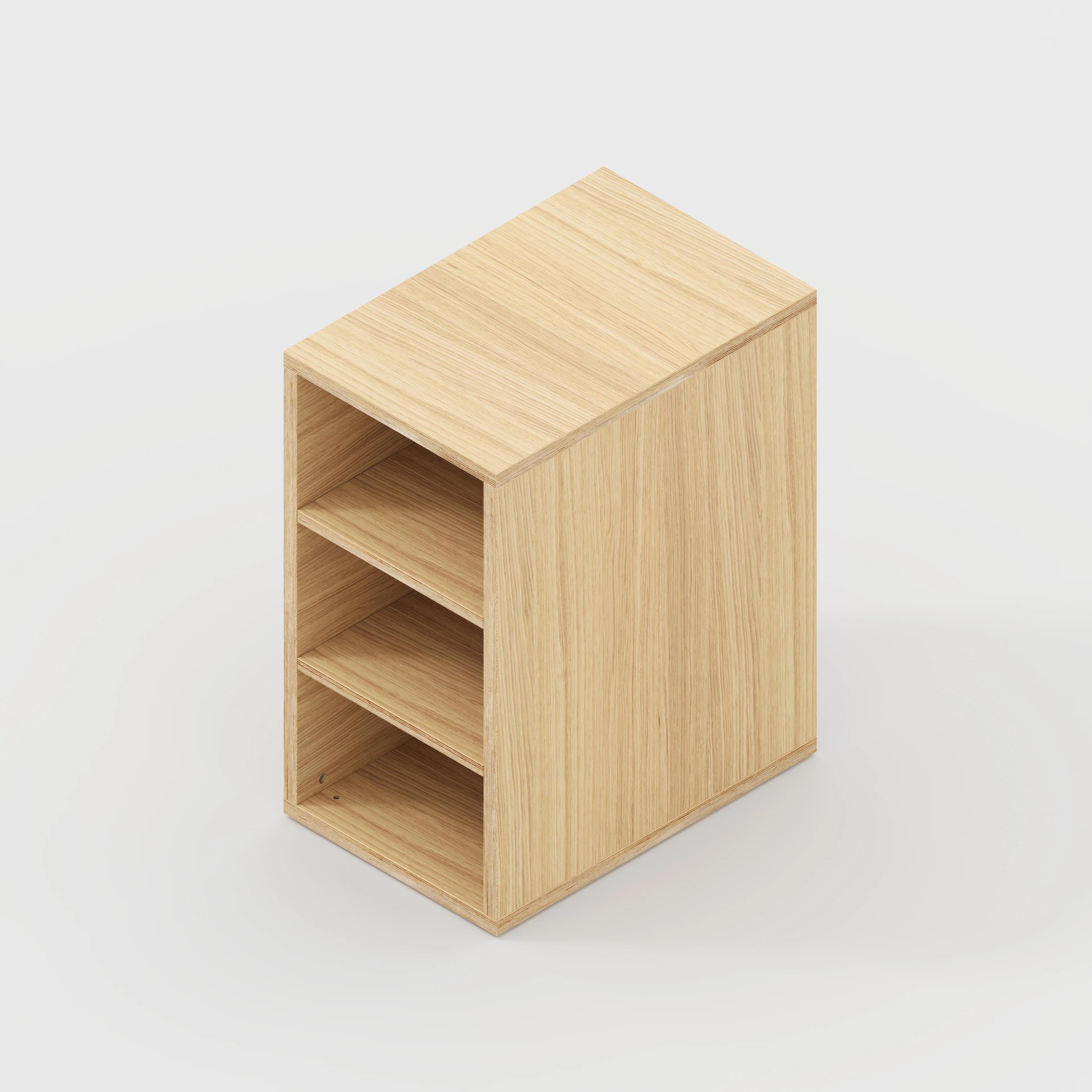 Plywood Storage with Shelves - Plywood Oak - 400(w) x 600(d) x 750(h) - Image 4