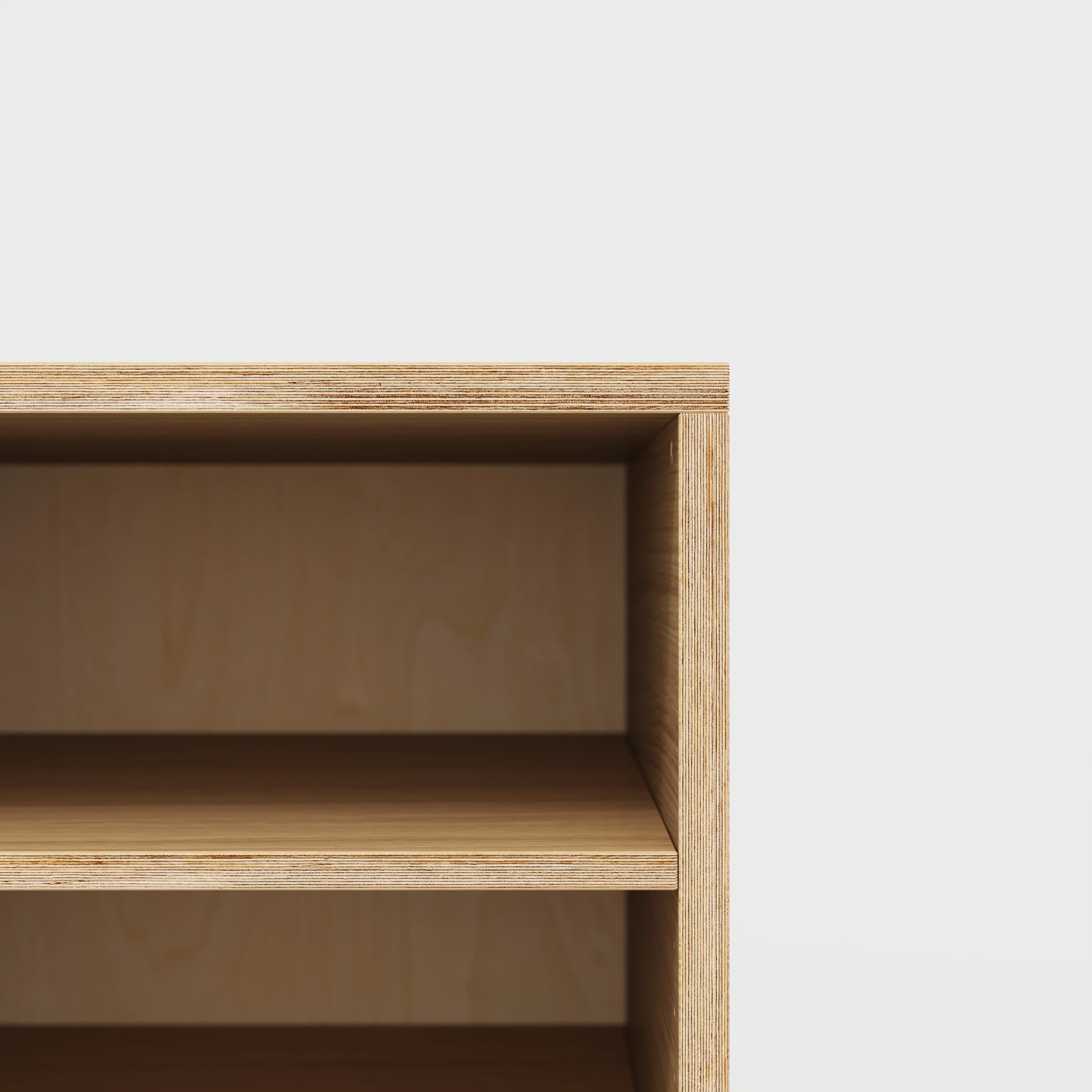 Plywood Storage with Shelves - Plywood Oak - 800(w) x 600(d) x 750(h) - Image 3