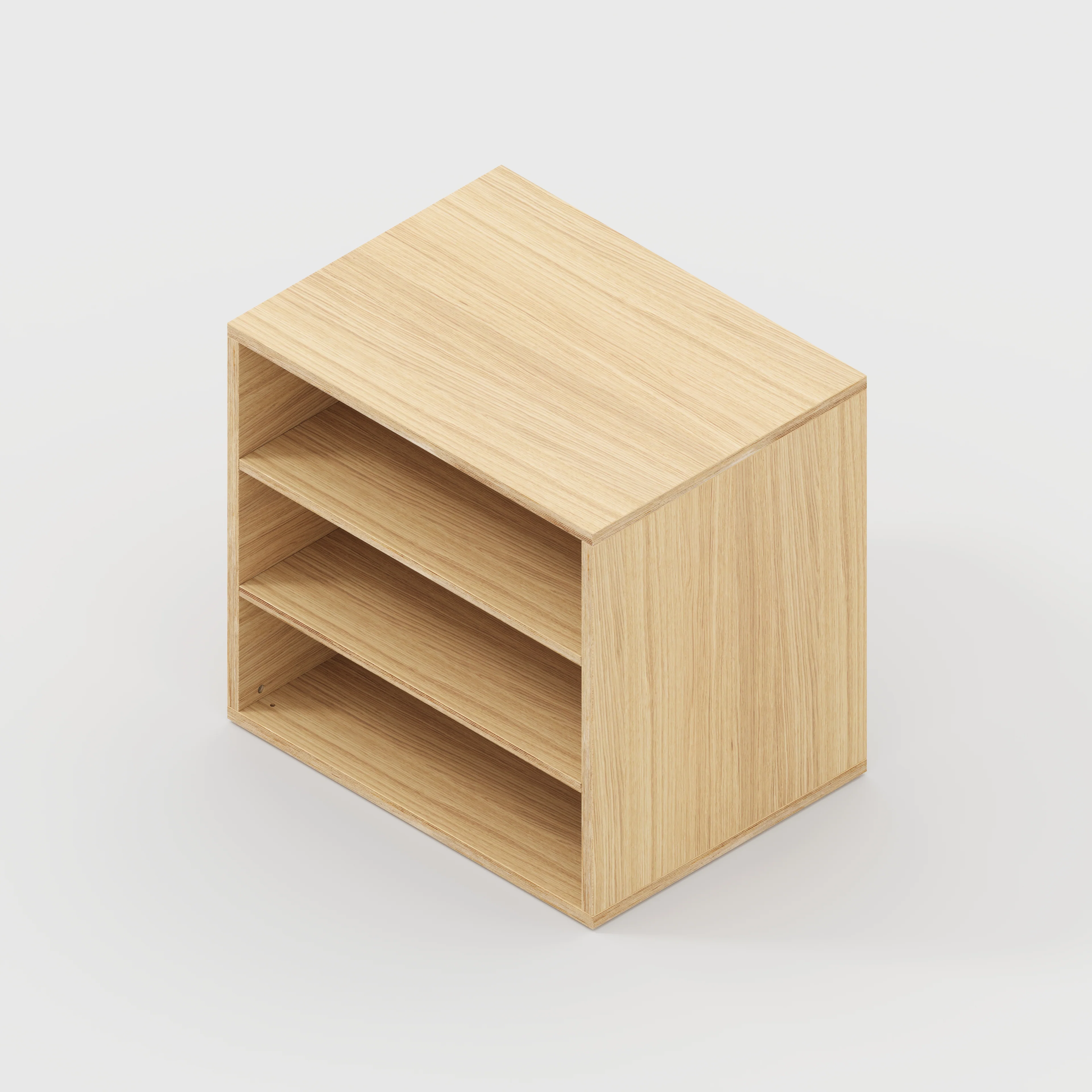 Plywood Storage with Shelves - Plywood Oak - 800(w) x 600(d) x 750(h) - Image 4