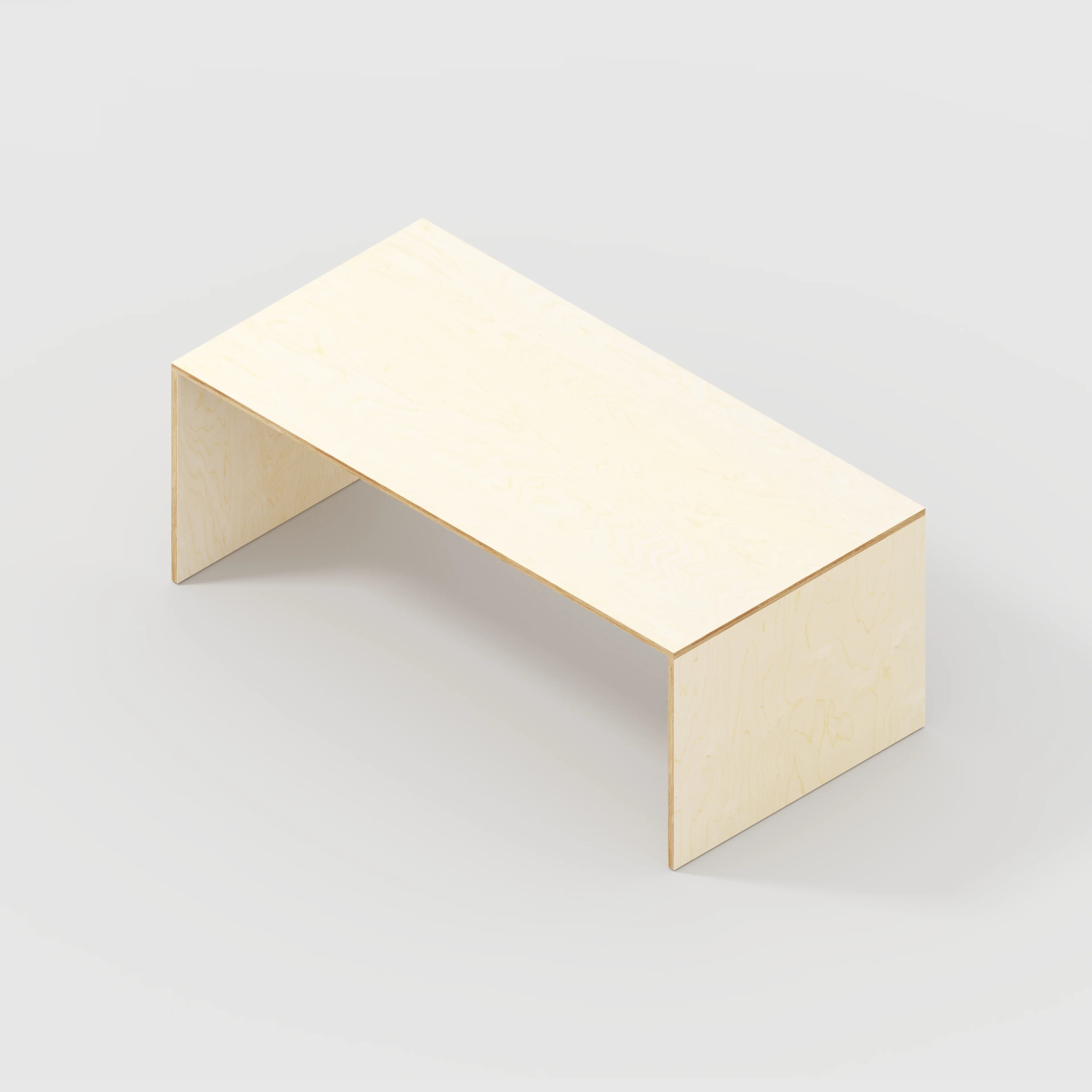 Plywood Table with Solid Sides - Plywood Birch - 2000(w) x 1000(d) x 750(h) - Image 5