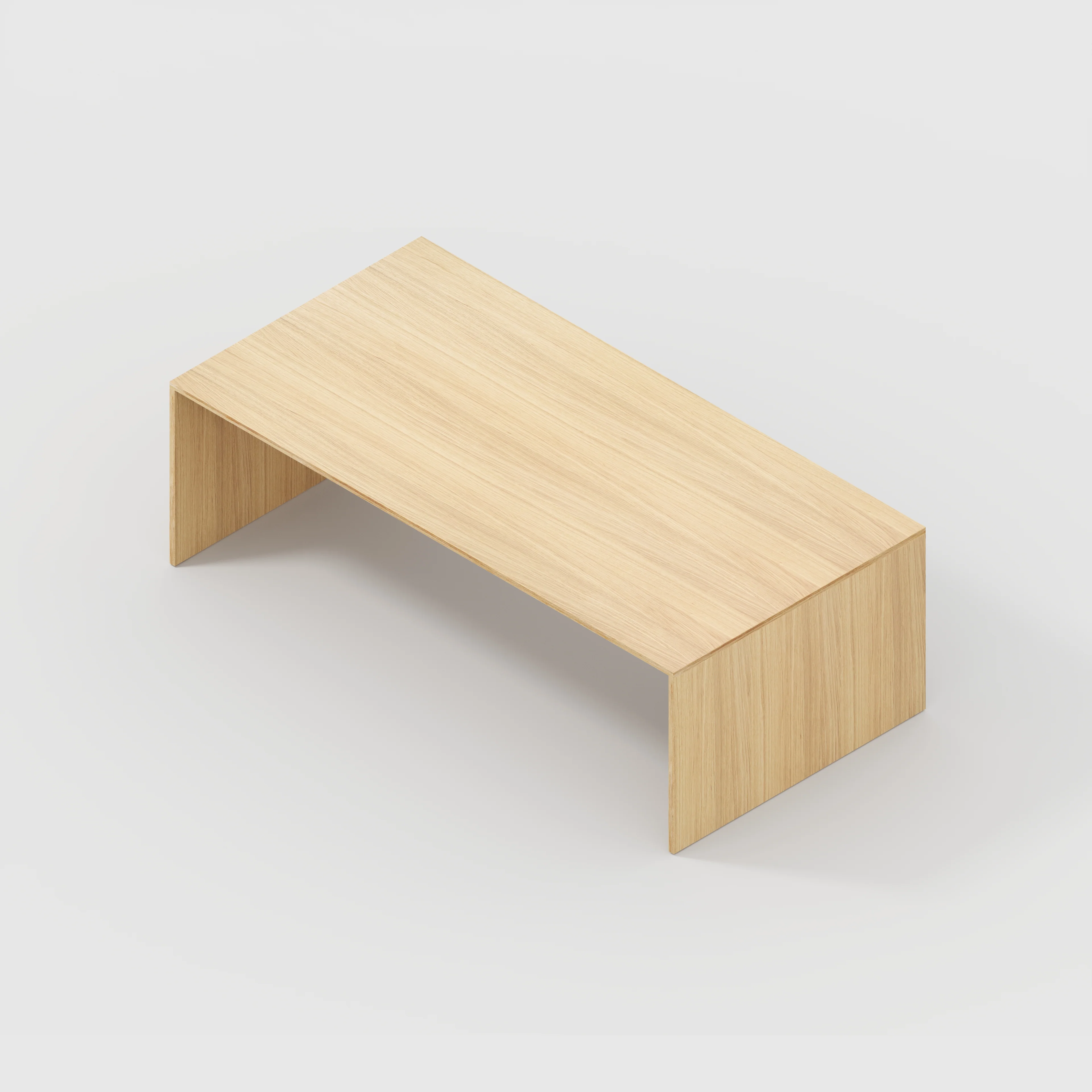 Plywood Table with Solid Sides - Plywood Oak - 2400(w) x 1200(d) x 750(h) - Image 5