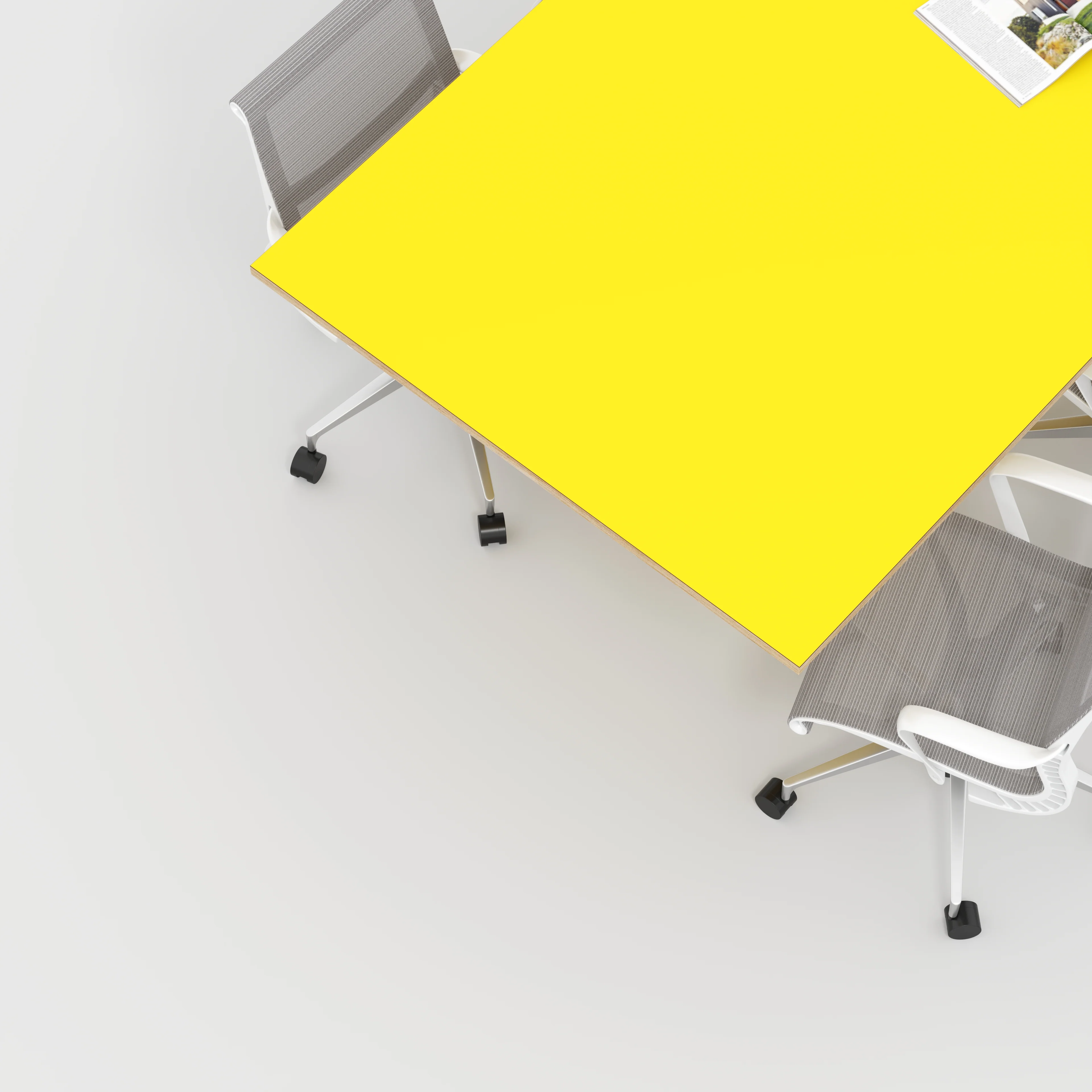 Plywood Tabletop - Formica Chrome Yellow - 2400(w) x 1200(d) - Image 2