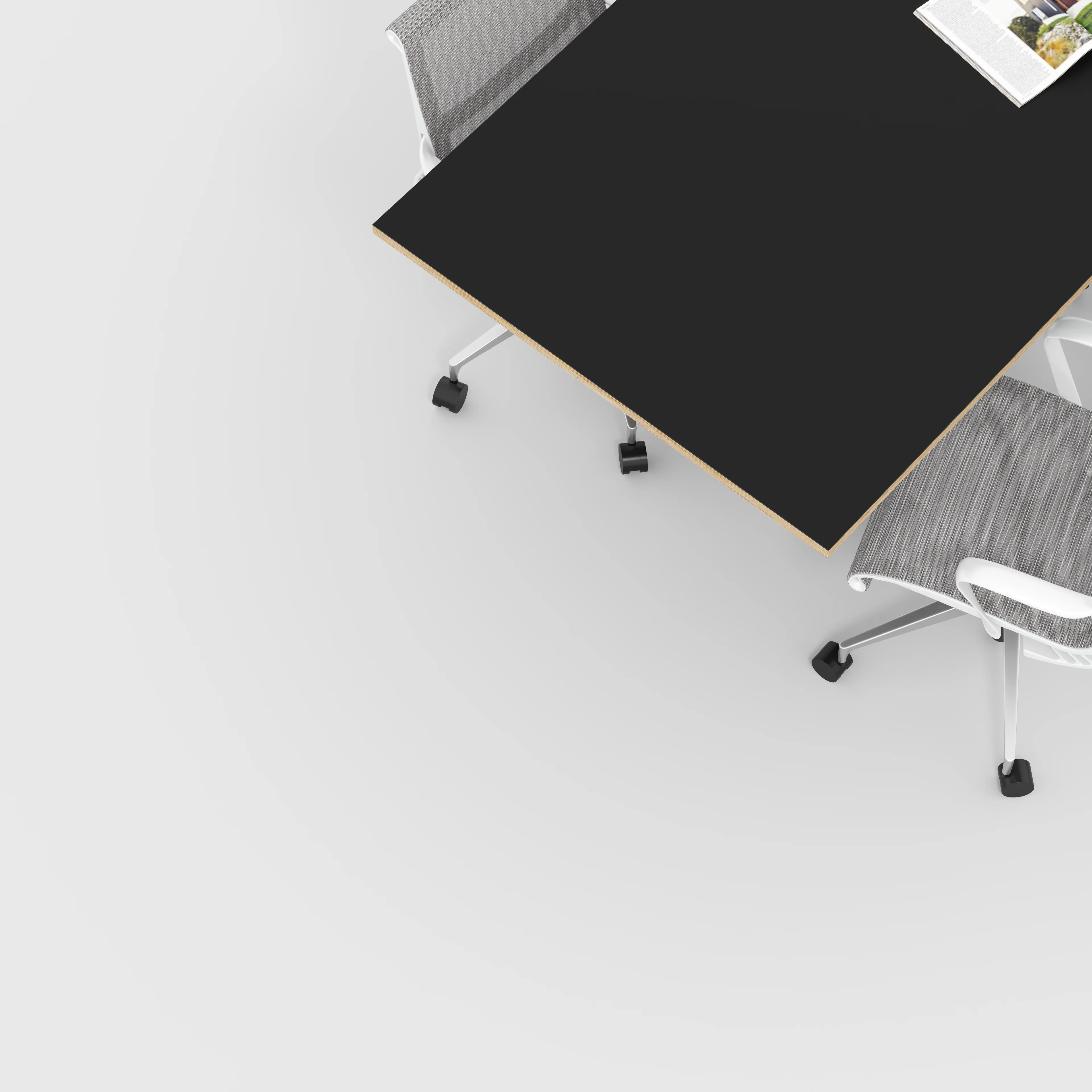 Plywood Tabletop - Formica Diamond Black - 2000(w) x 1000(d) - Image 2