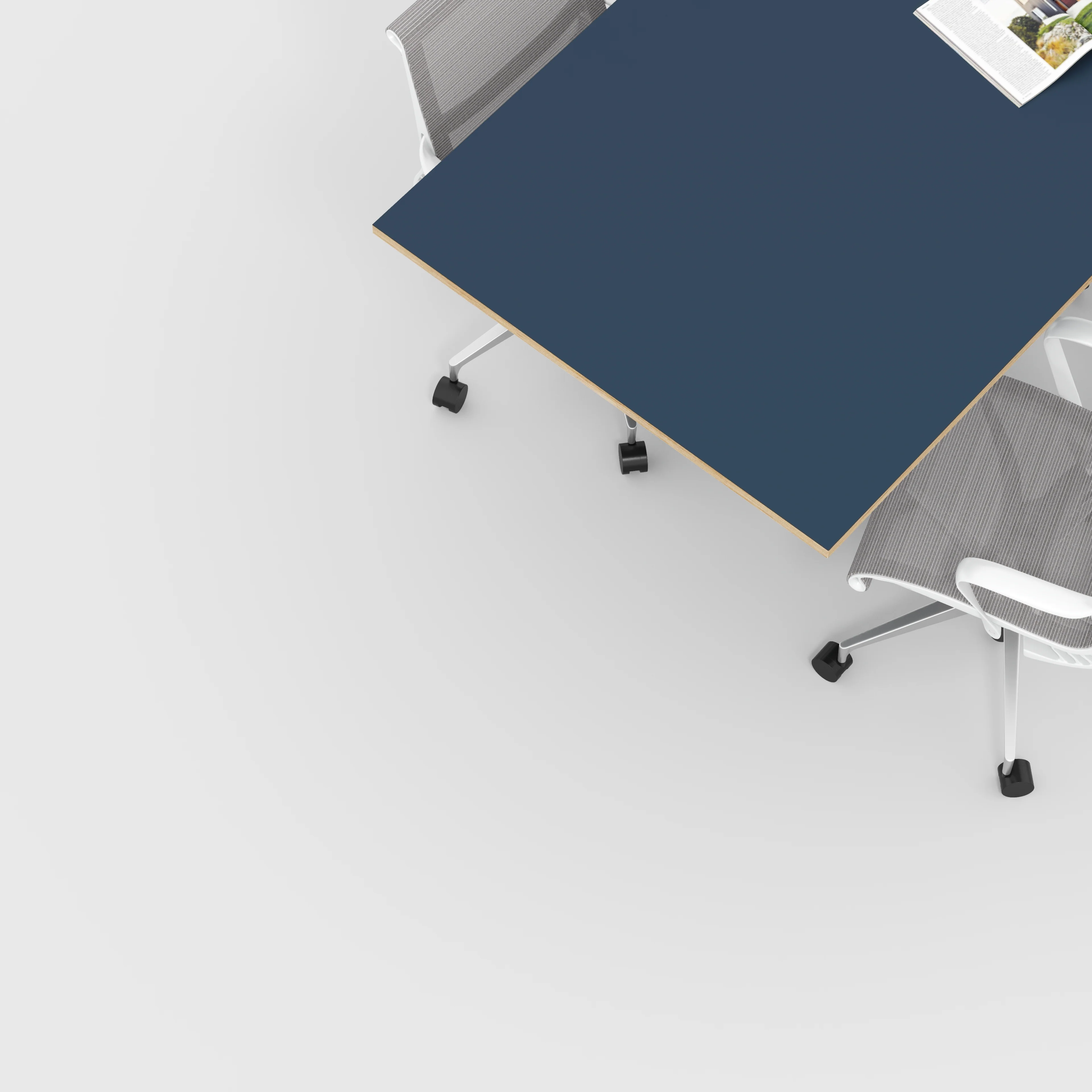 Plywood Tabletop - Formica Night Sea Blue - 2000(w) x 1000(d) - Image 2