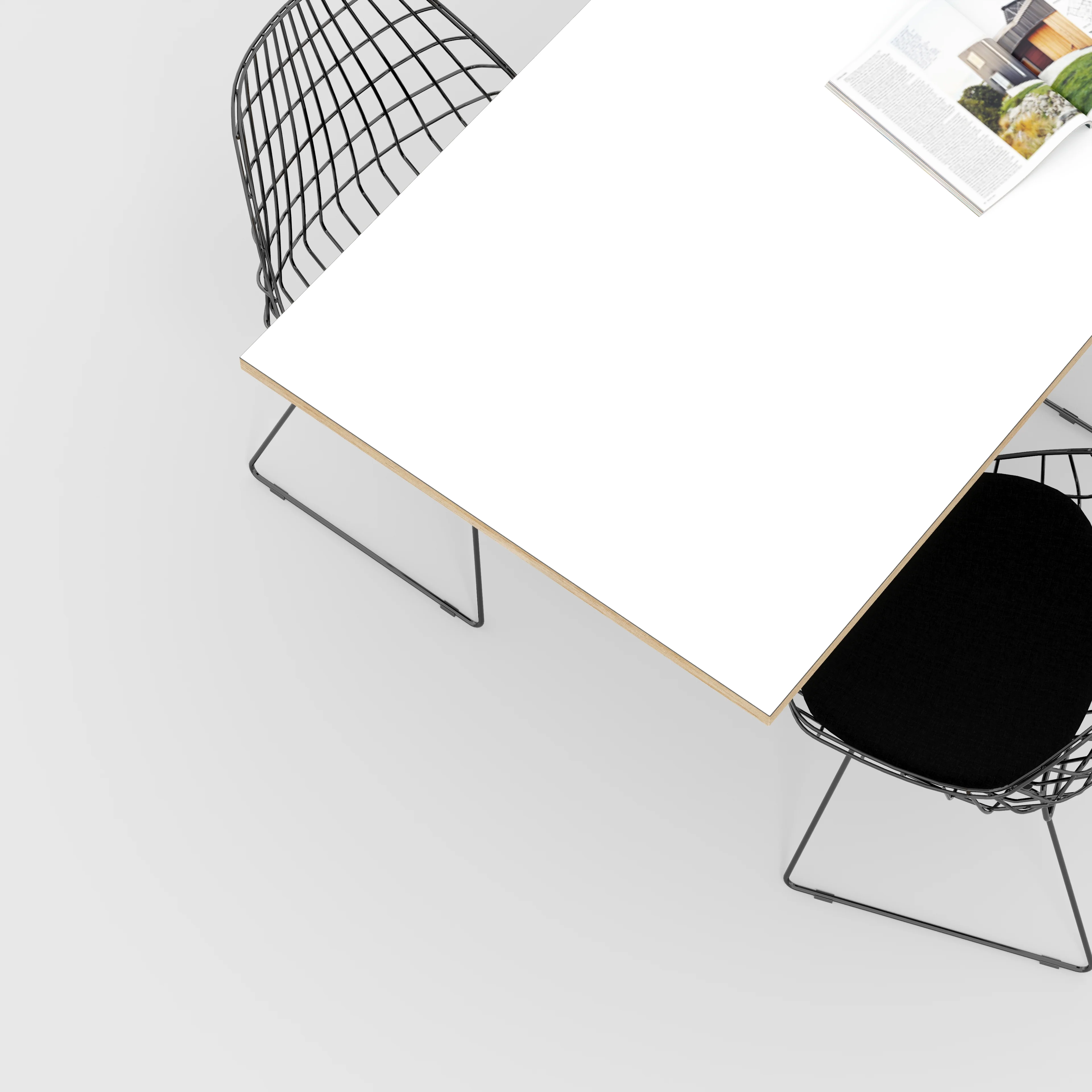 Plywood Tabletop - Formica White - 1600(w) x 800(d) - Image 2