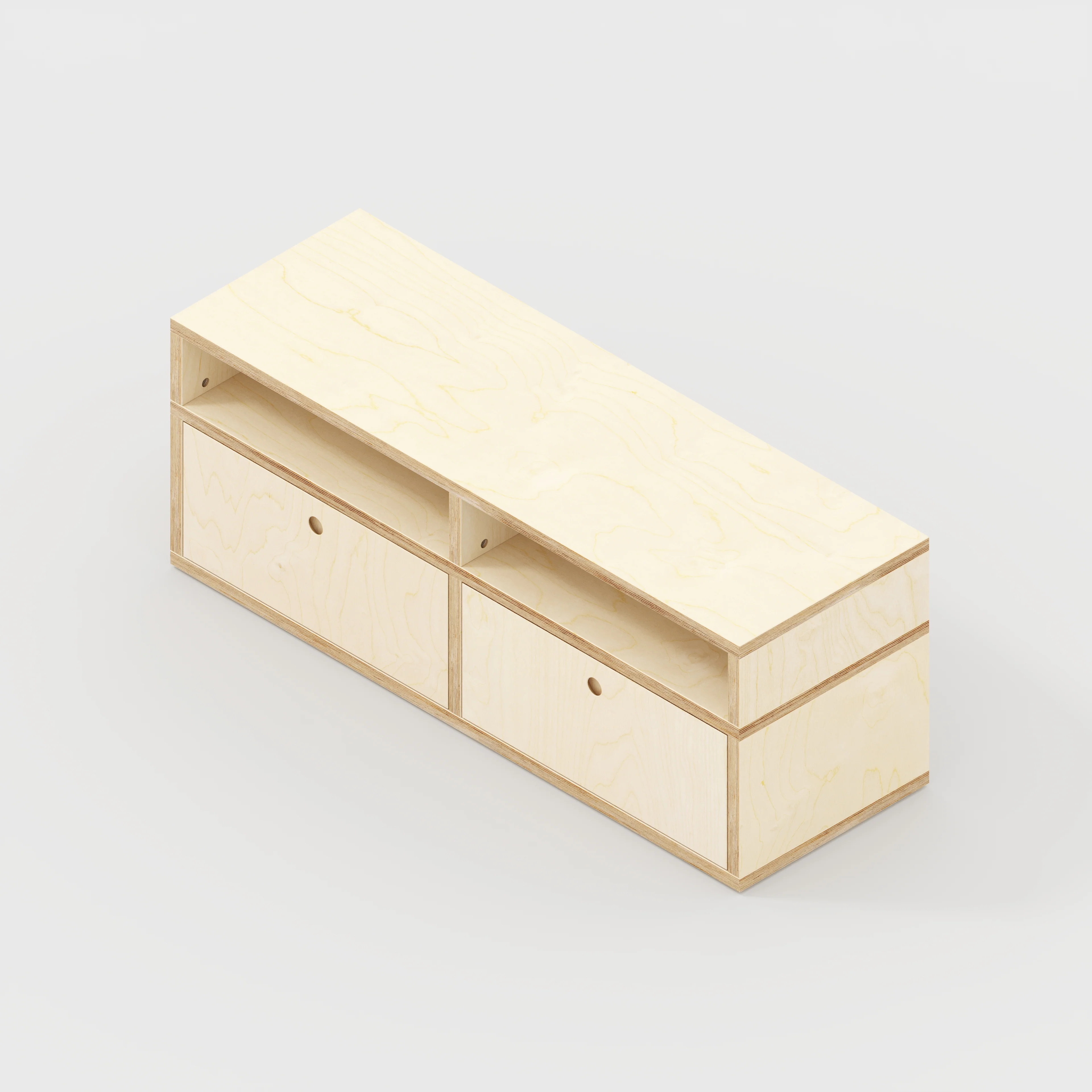 Plywood TV Entertainment Unit - Type 2 - Plywood Birch - 1200(w) x 400(d) x 450(h) - Image 5