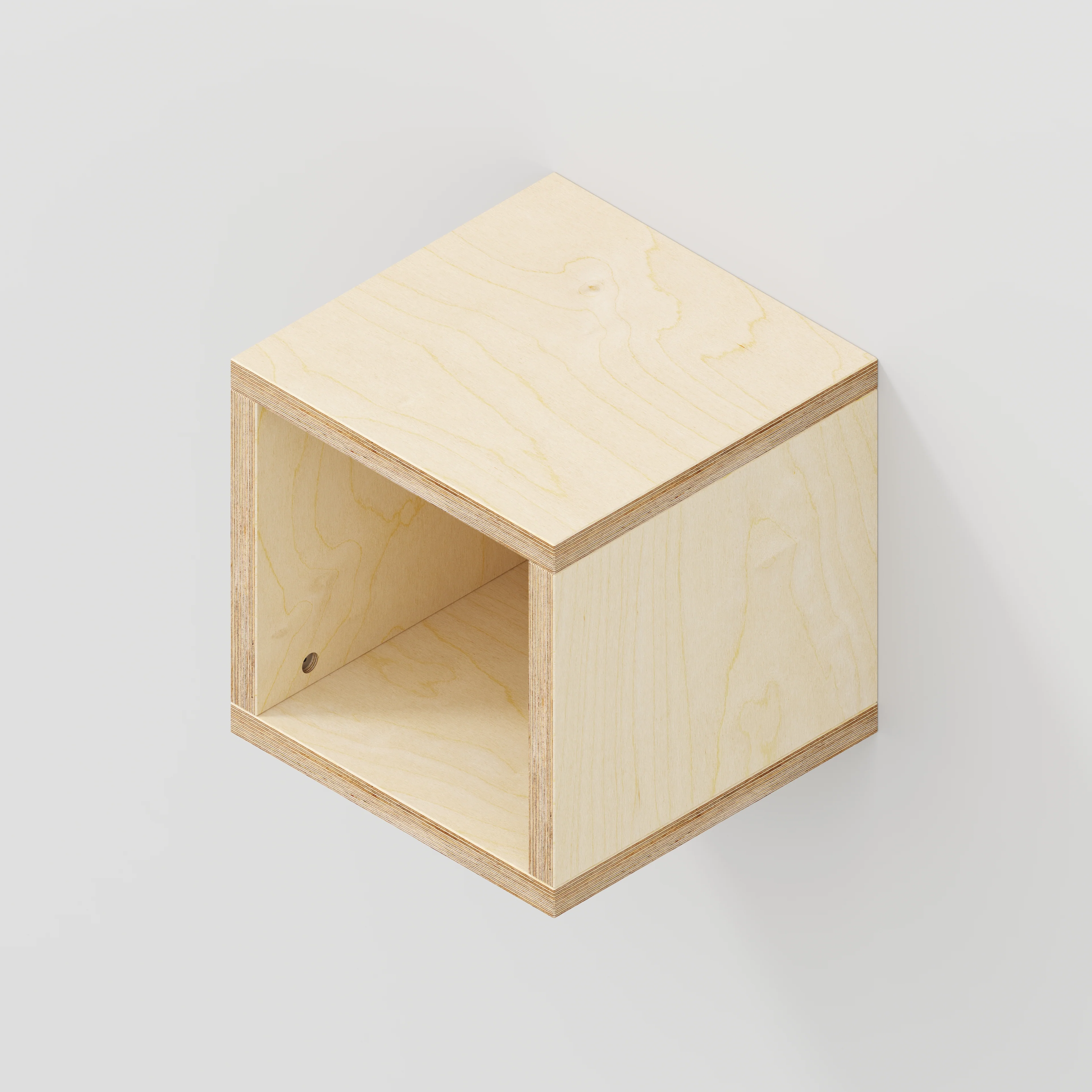 Plywood Wall Hung Box Storage - Plywood Birch - 300(w) x 300(d) x 300(h) - Image 3