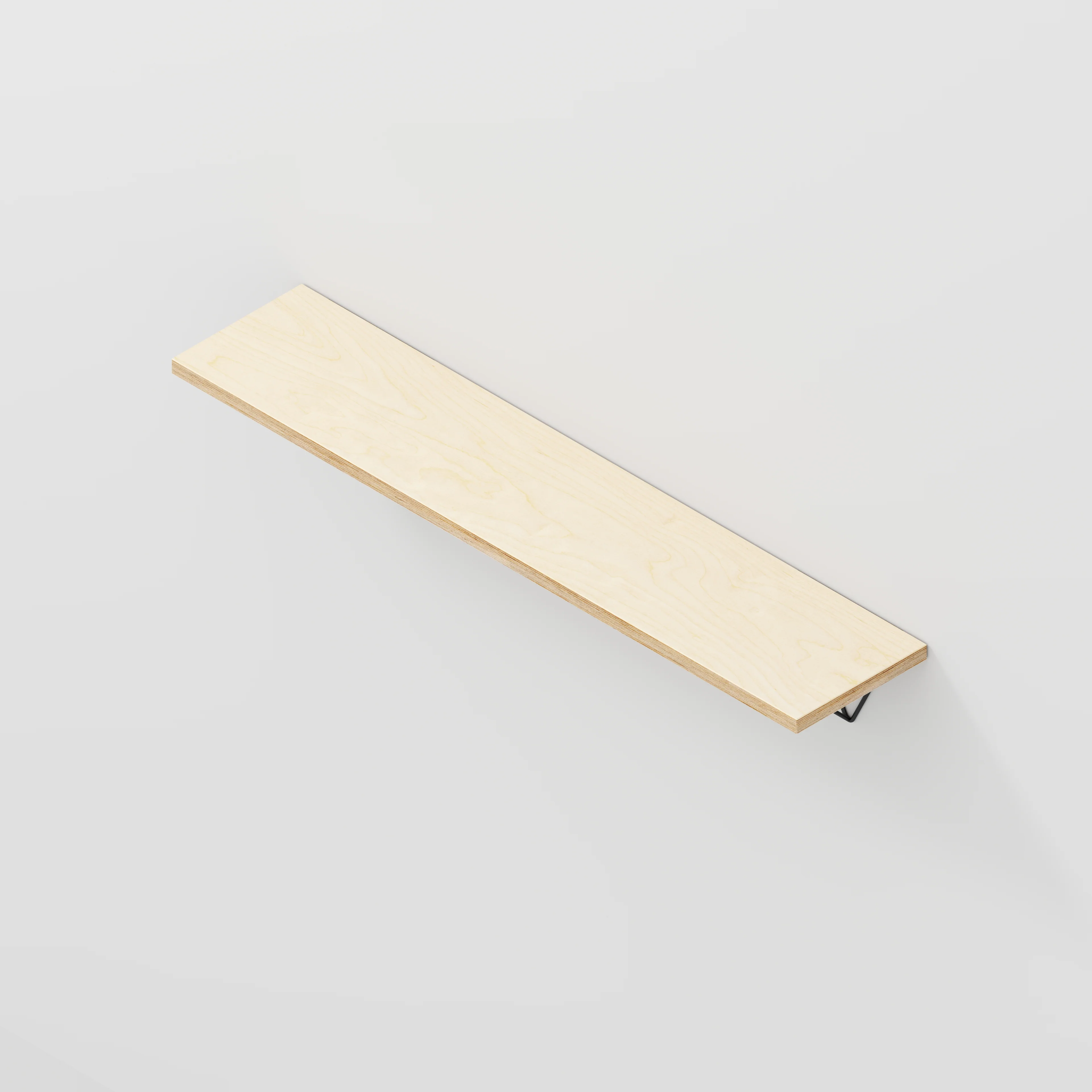 Plywood Wall Shelf with Prism Brackets - Plywood Birch - 1200(w) x 250(d) - Image 4