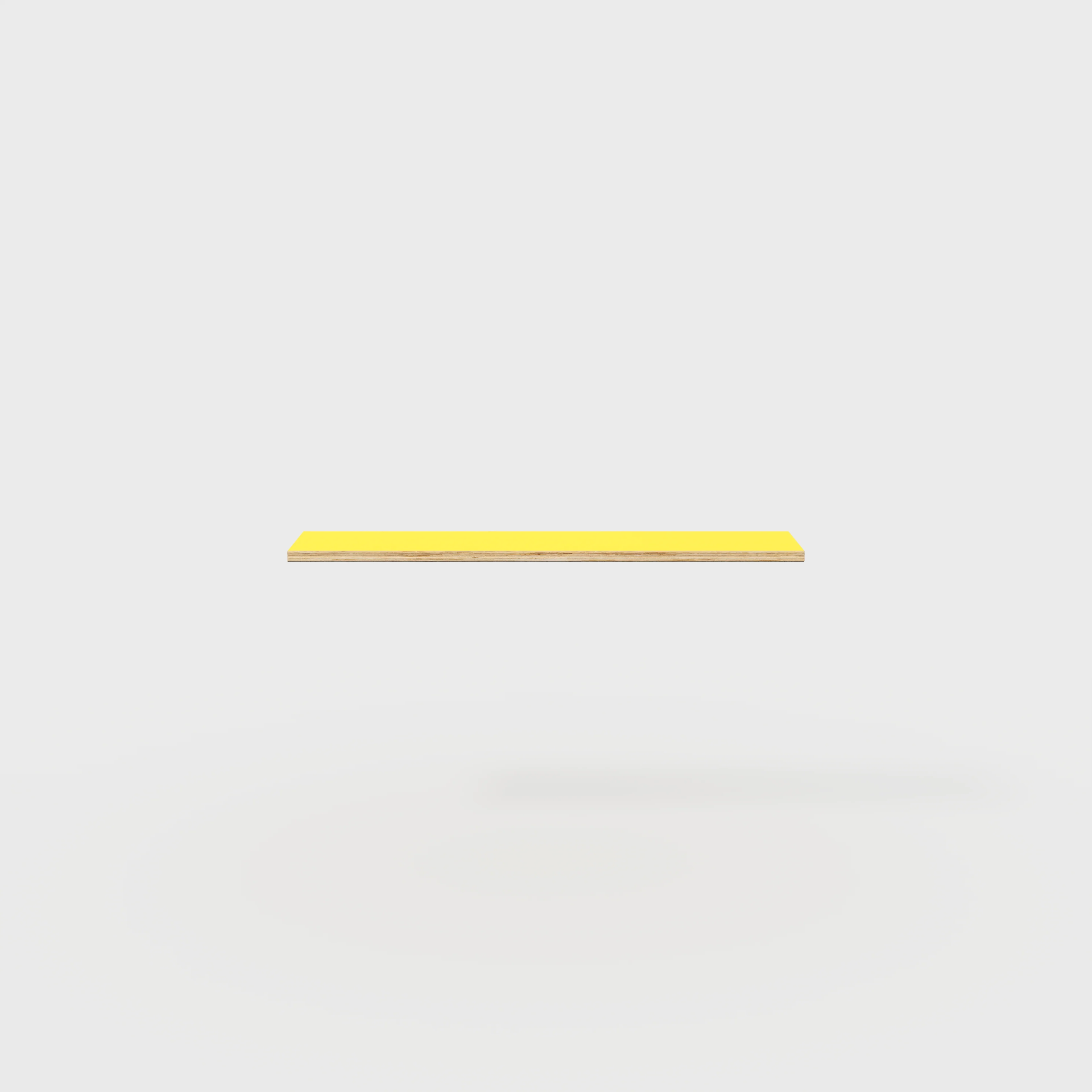 Plywood Shelf - Formica Chrome Yellow - 1600(w) x 250(d) - Image 2