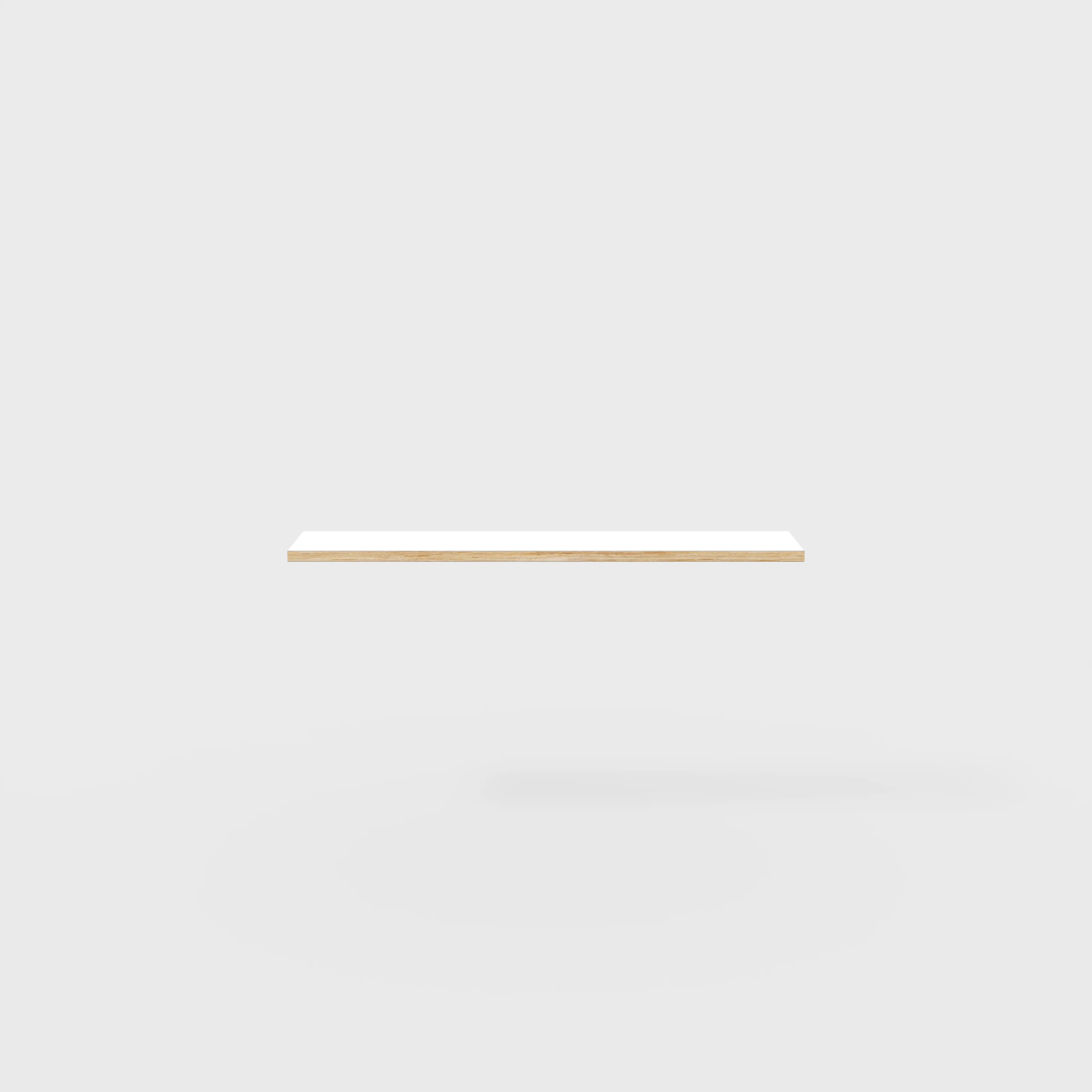 Plywood Shelf - Formica White - 1600(w) x 250(d) - Image 2