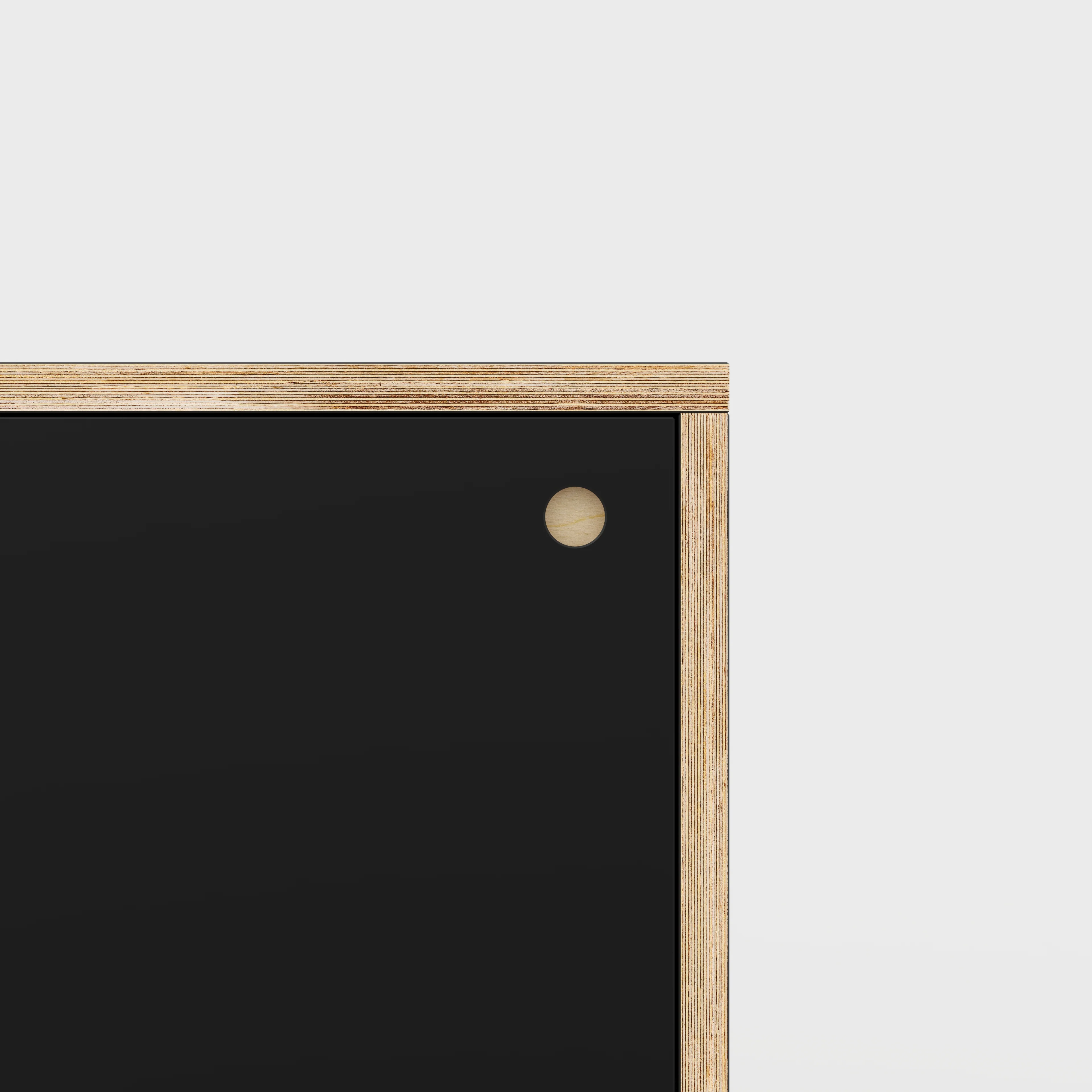 Plywood Storage with Doors - Formica Diamond Black - 400(w) x 600(d) x 750(h) - Image 3