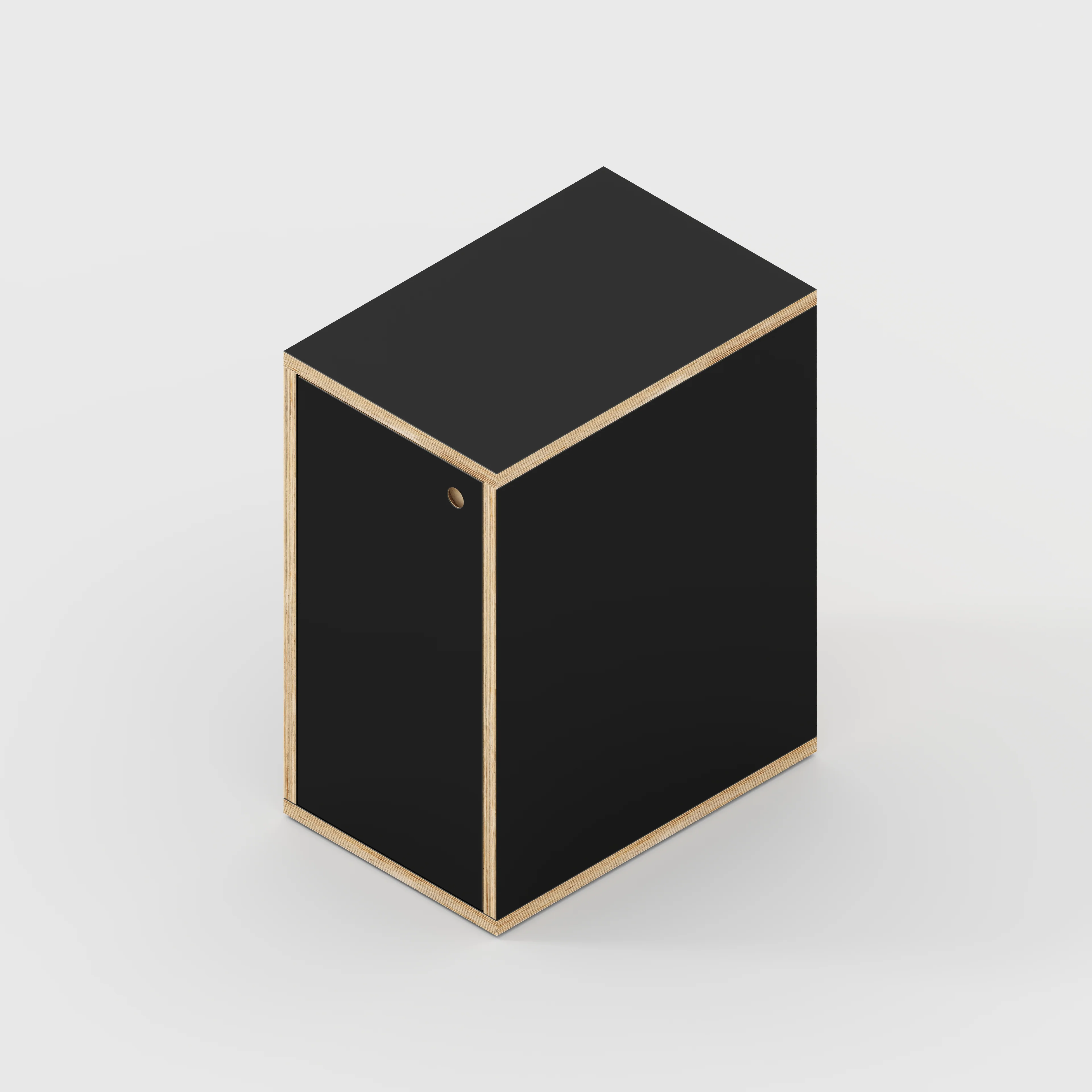 Plywood Storage with Doors - Formica Diamond Black - 400(w) x 600(d) x 750(h) - Image 4