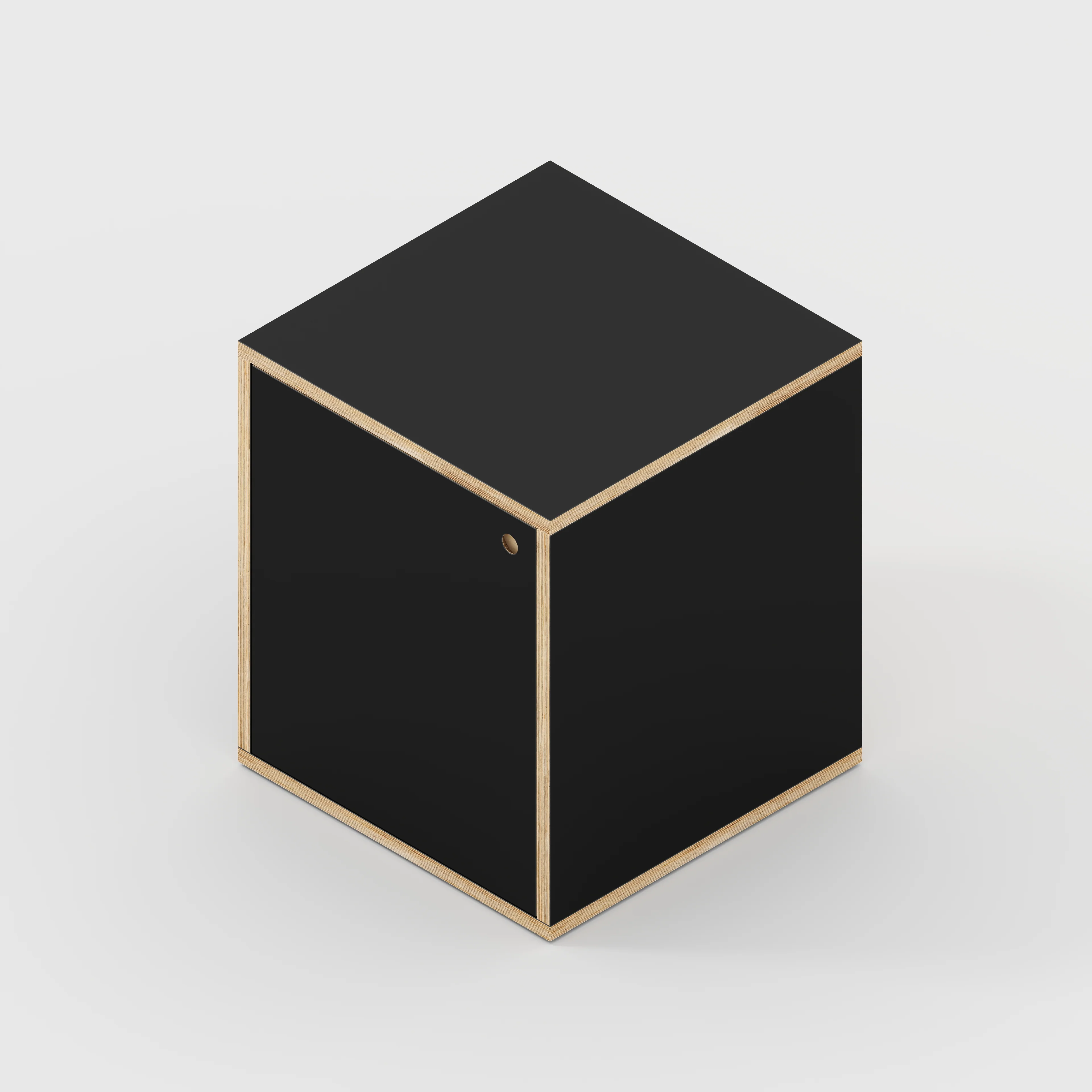 Plywood Storage with Doors - Formica Diamond Black - 600(w) x 600(d) x 750(h) - Image 4