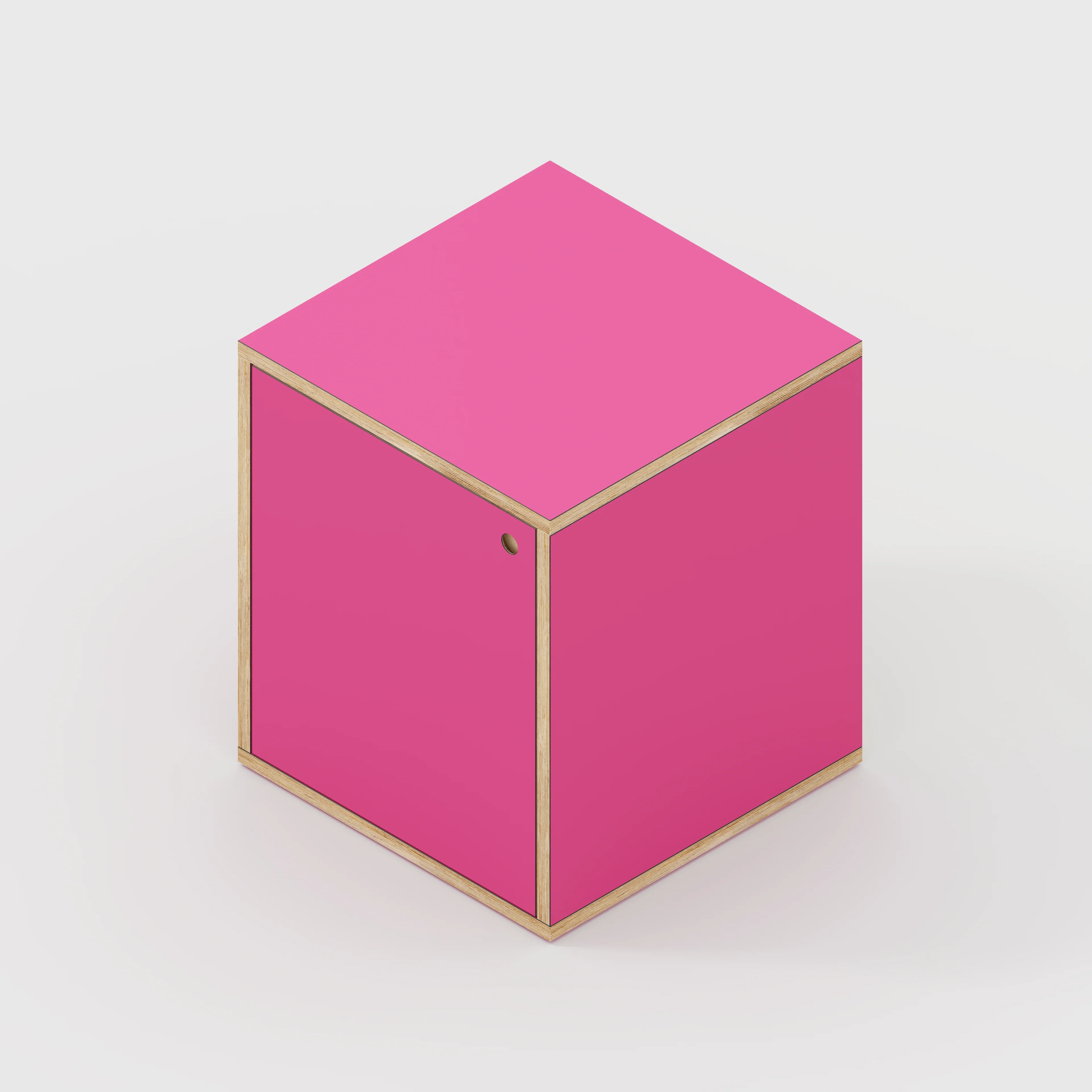 Plywood Storage with Doors - Formica Juicy Pink - 600(w) x 600(d) x 750(h) - Image 4
