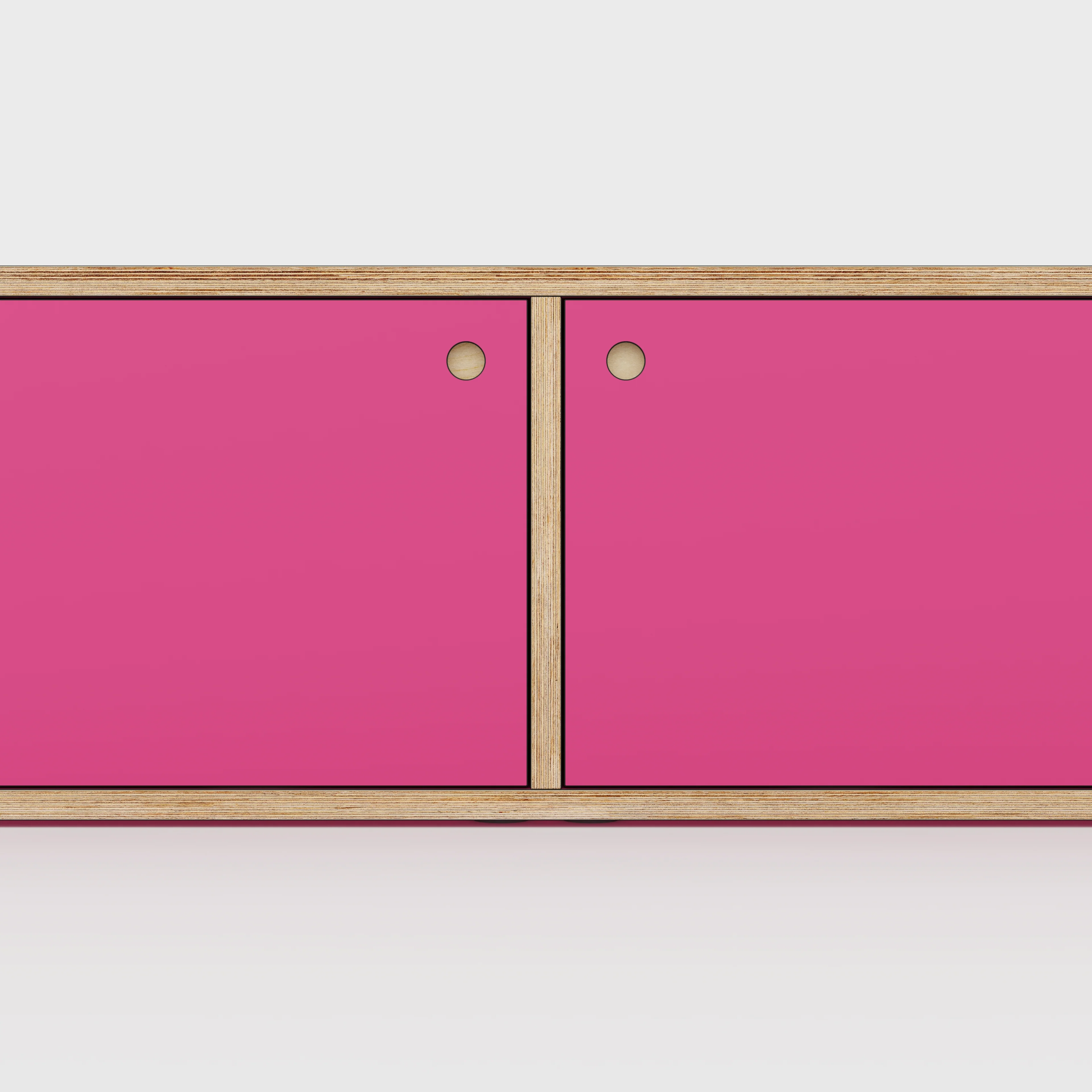 Plywood Storage with Doors - Formica Juicy Pink - 800(w) x 400(d) x 450(h) - Image 4