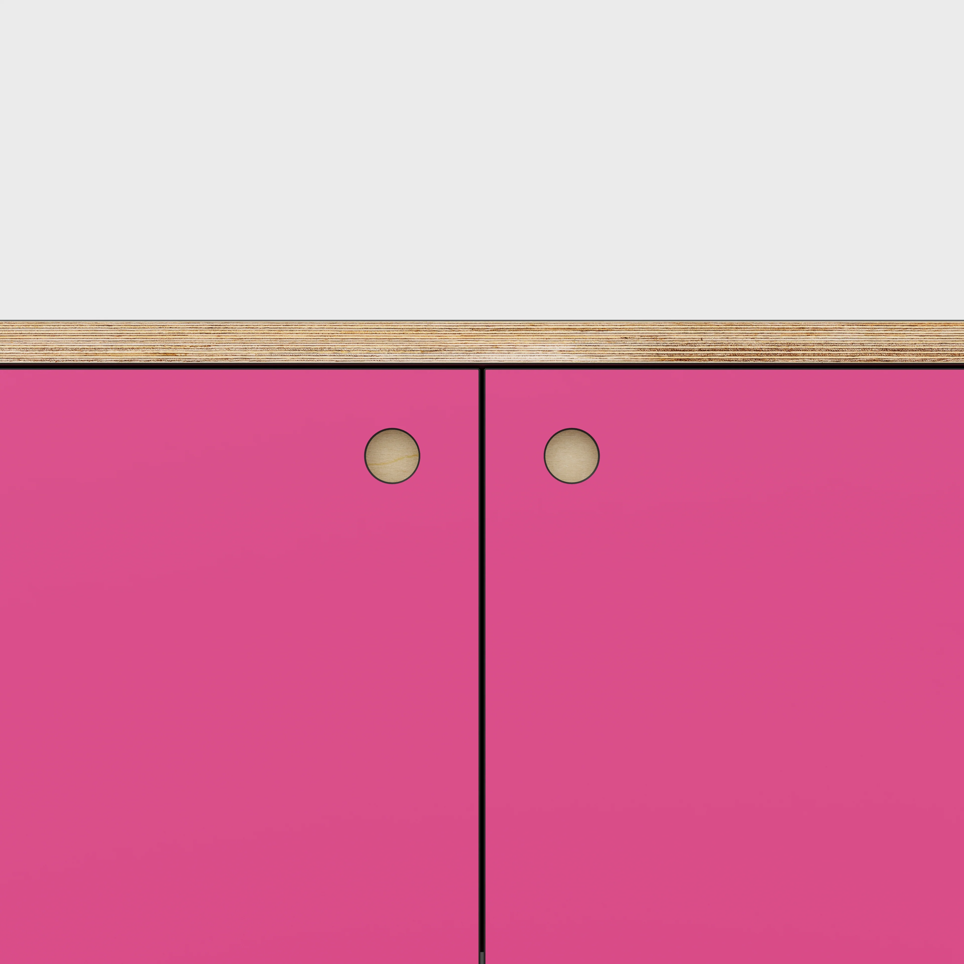 Plywood Storage with Doors - Formica Juicy Pink - 800(w) x 600(d) x 750(h) - Image 3