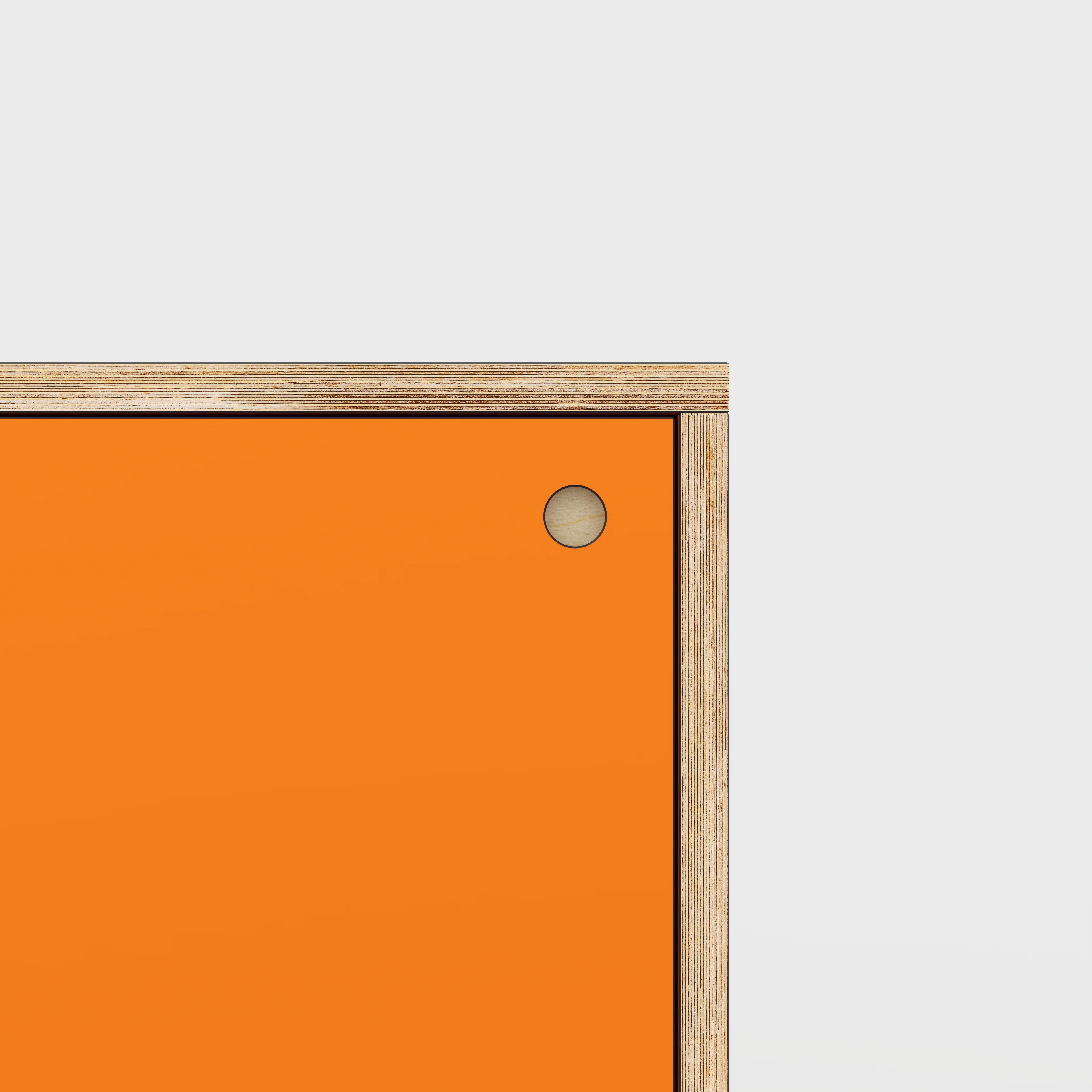 Plywood Storage with Doors - Formica Levante Orange - 400(w) x 400(d) x 450(h) - Image 3