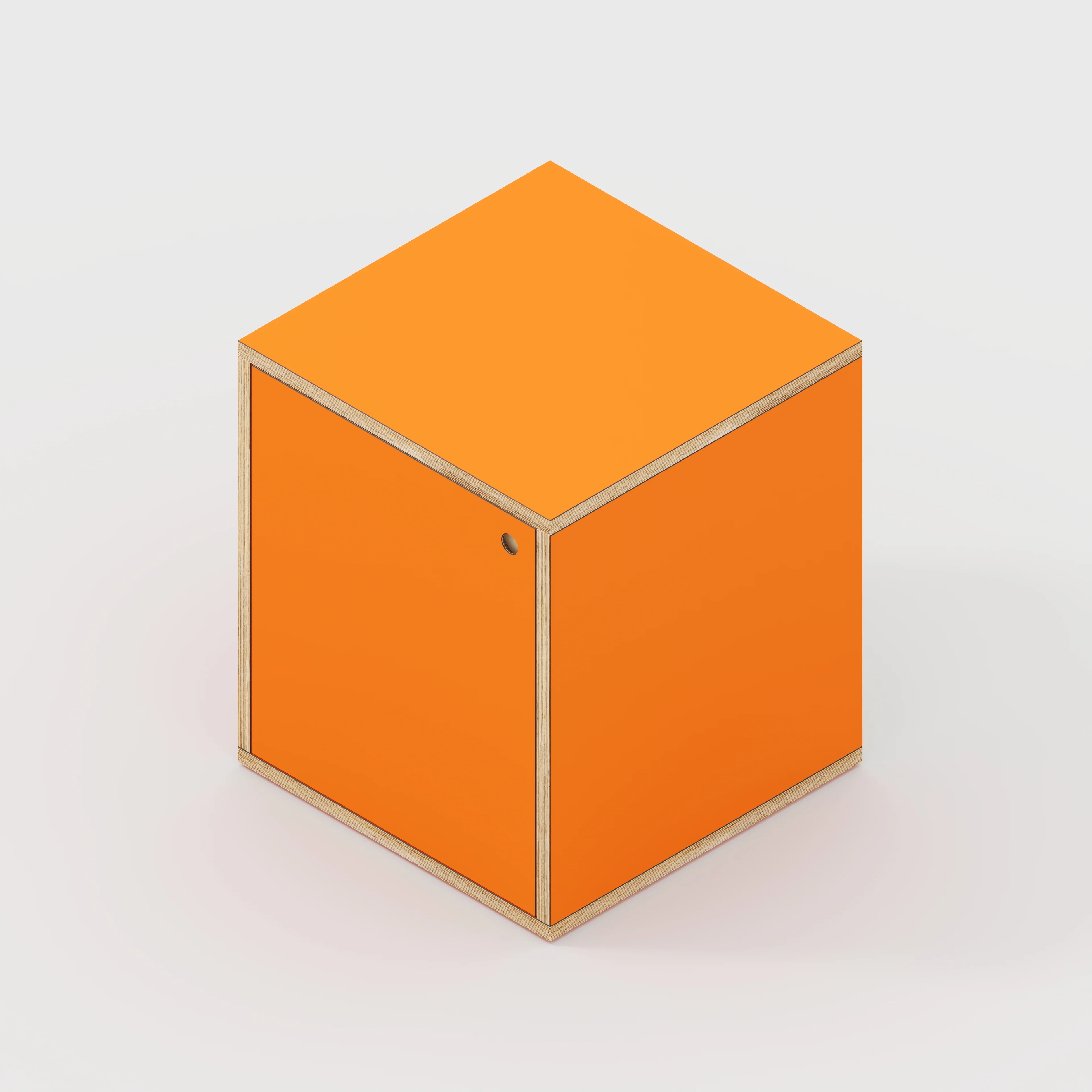 Plywood Storage with Doors - Formica Levante Orange - 600(w) x 600(d) x 750(h) - Image 4