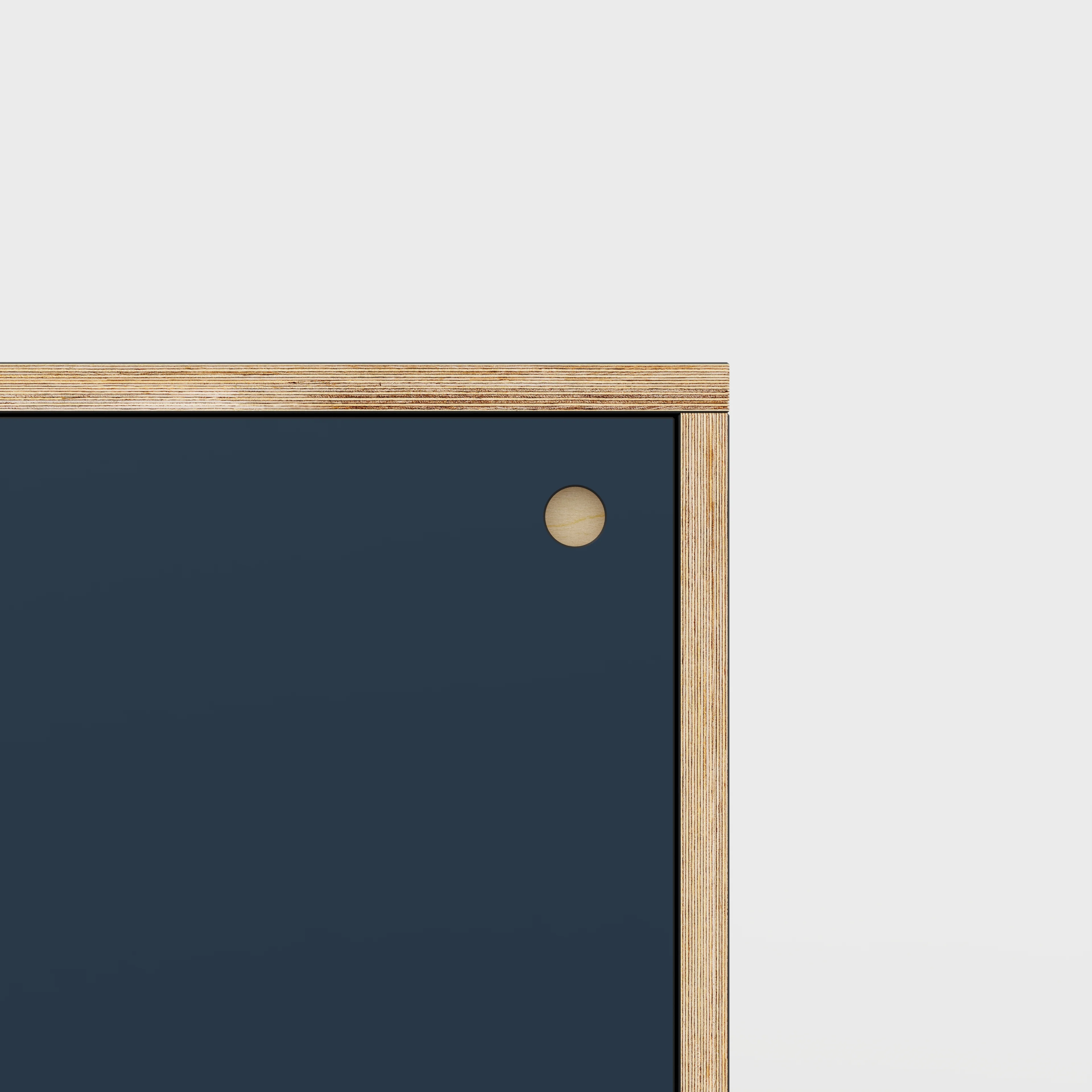 Plywood Storage with Doors - Formica Night Sea Blue - 400(w) x 400(d) x 450(h) - Image 3