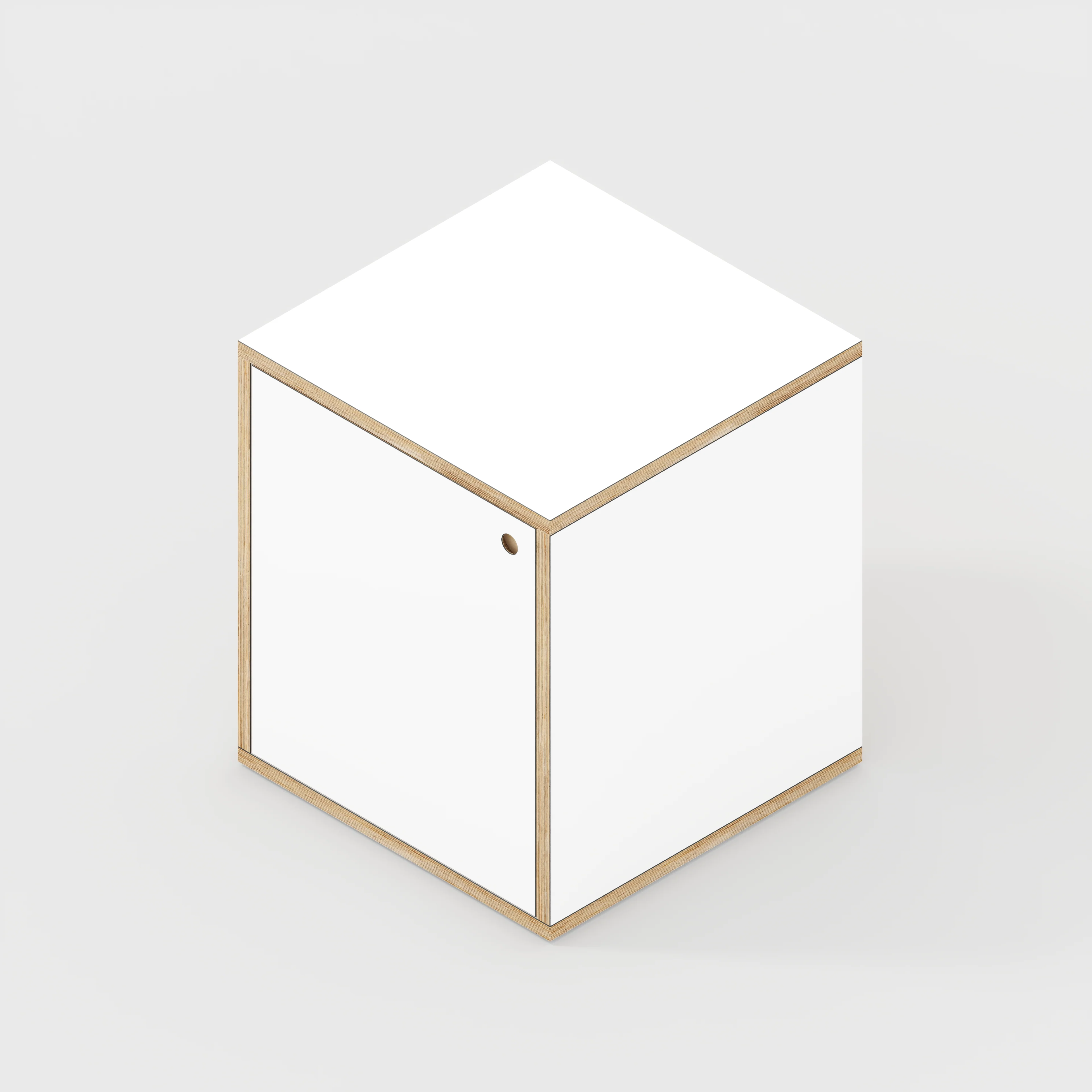 Plywood Storage with Doors - Formica White - 600(w) x 600(d) x 750(h) - Image 4