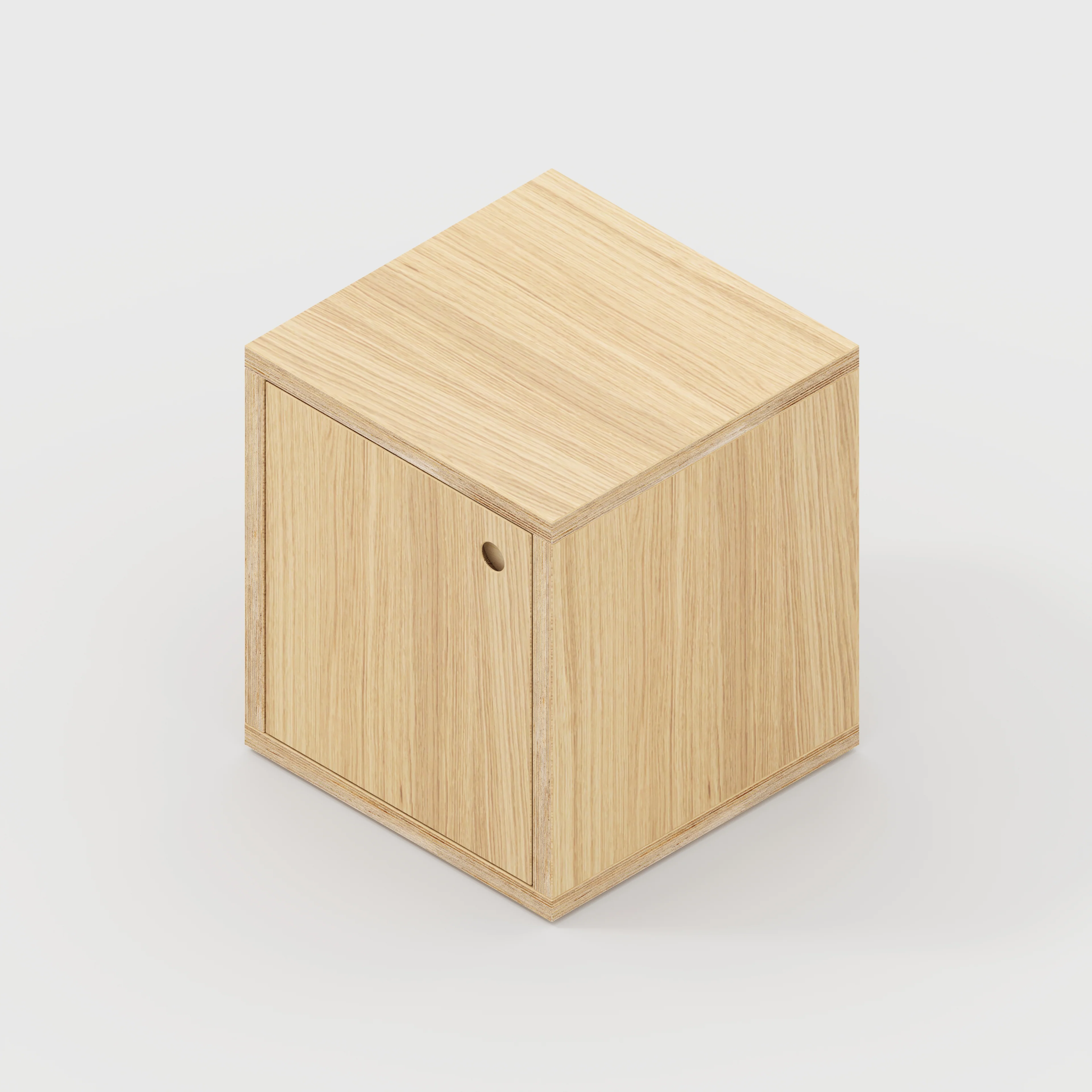 Plywood Storage with Doors - Plywood Oak - 400(w) x 400(d) x 450(h) - Image 4