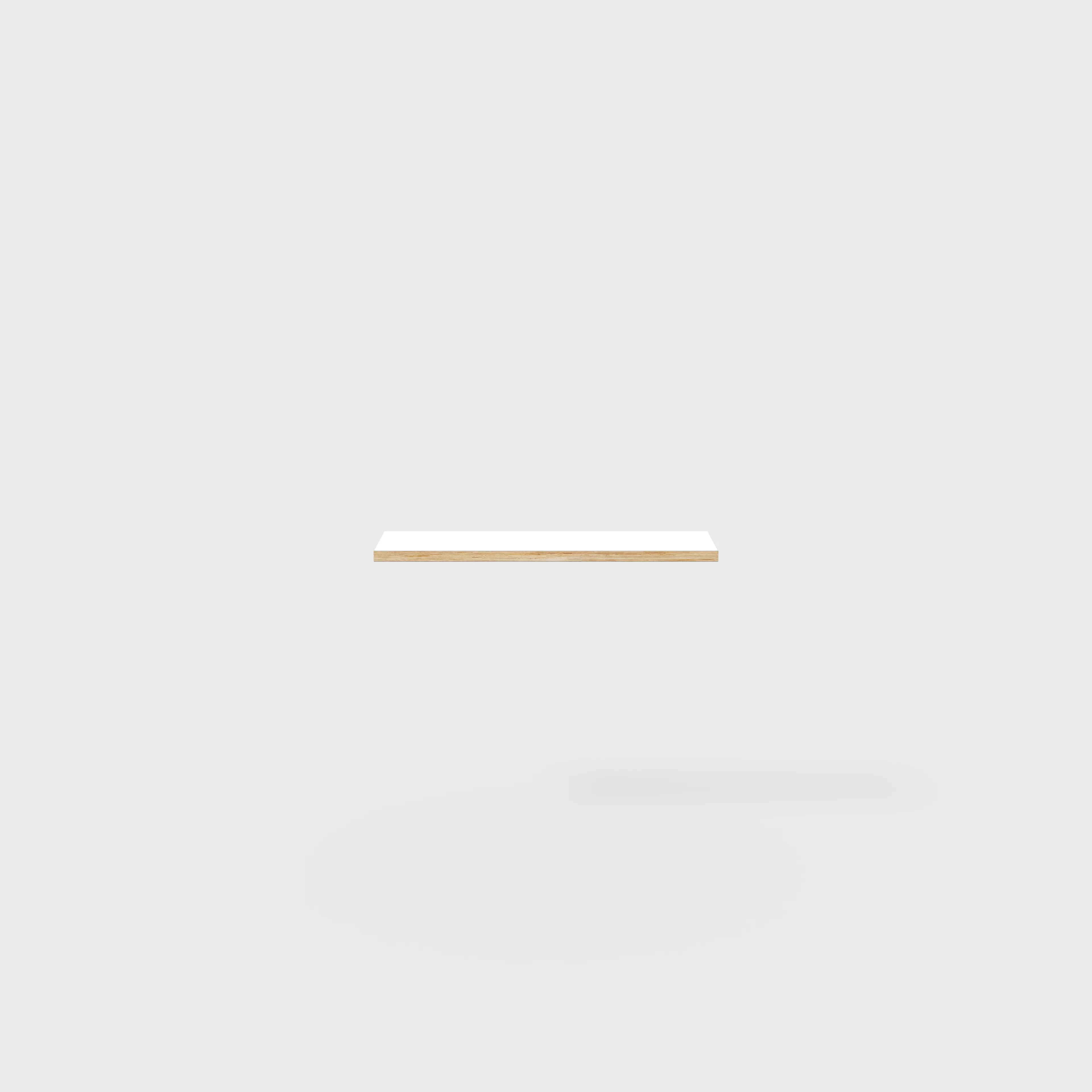 Plywood Shelf - Formica White - 800(w) x 250(d) - Image 2